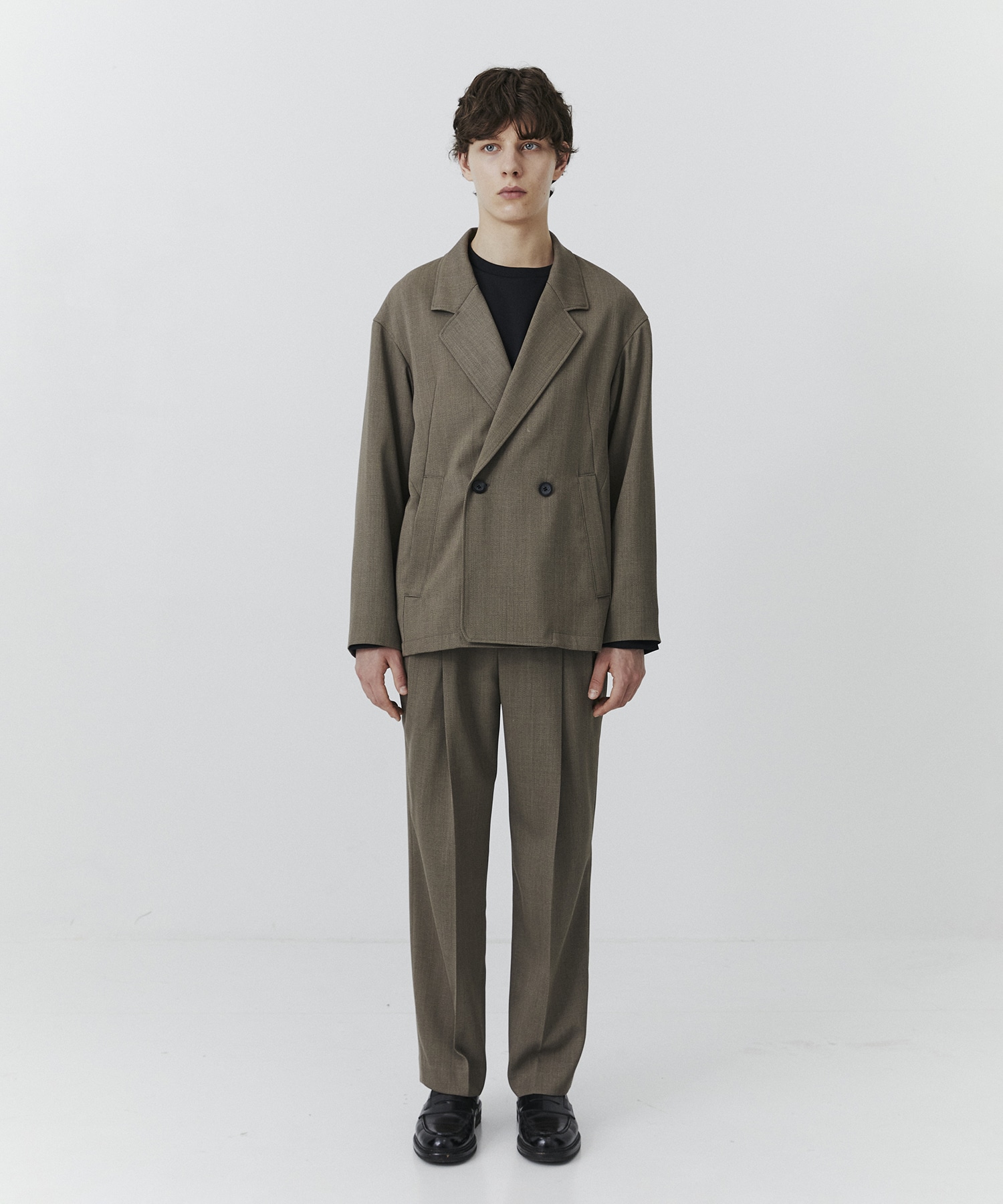 【WEB限定】AQUA WOOLカルゼダブルセットアップ