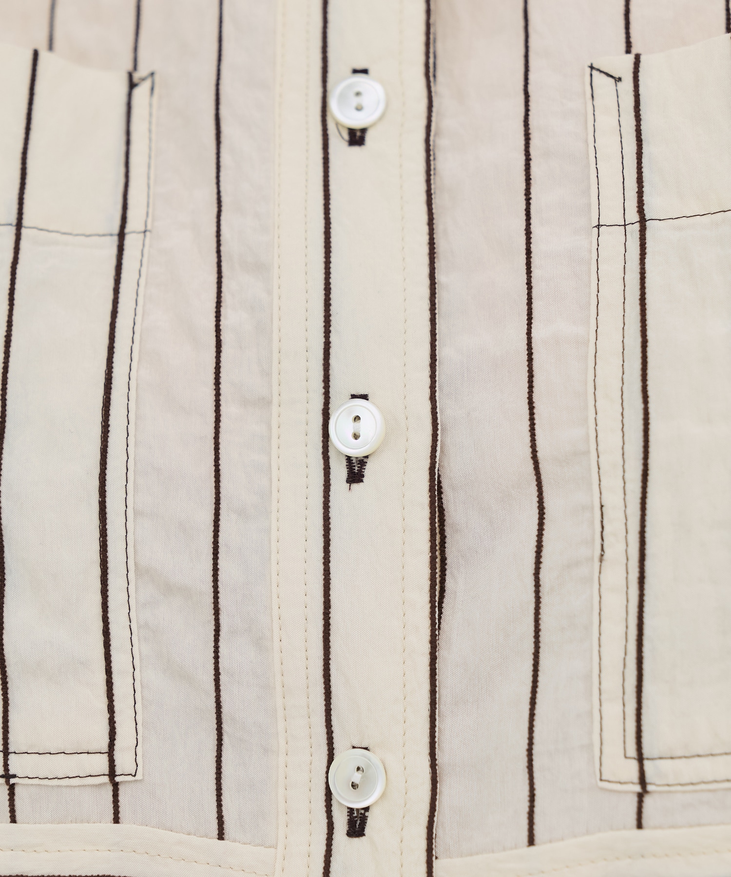 ダブルポケットレーヨンショートシャツ