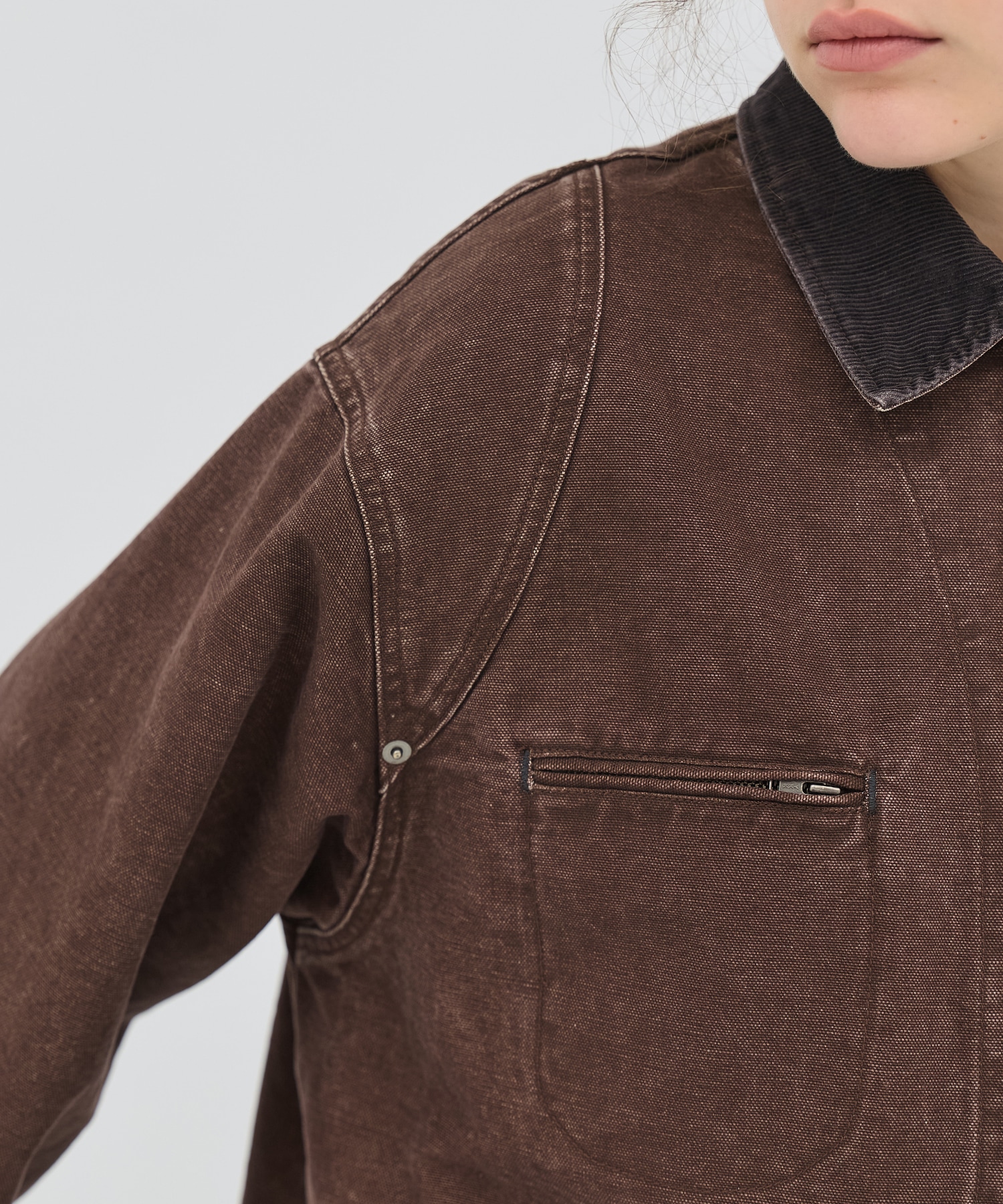 ジップカバーオールブルゾン