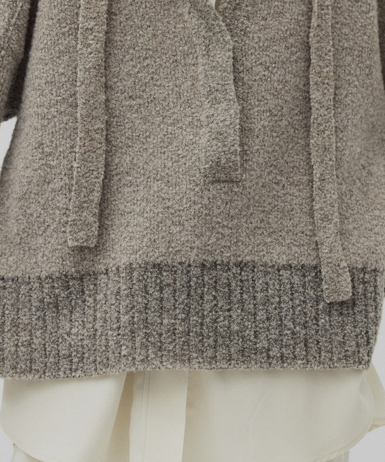 ルーズニットフーディ