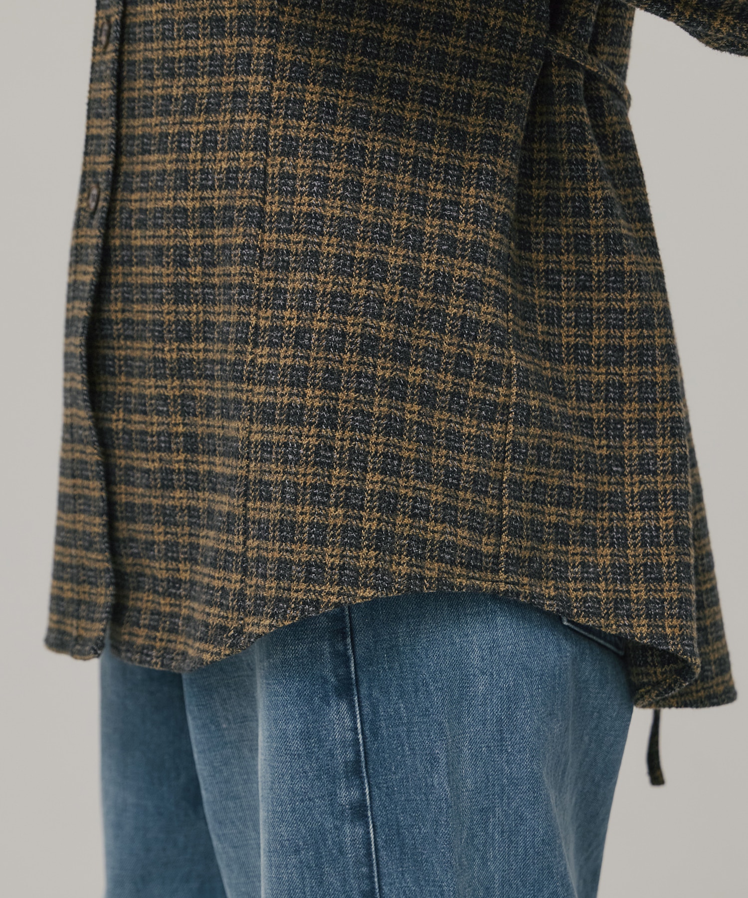 ソフトネルオーバーチェックシャツ