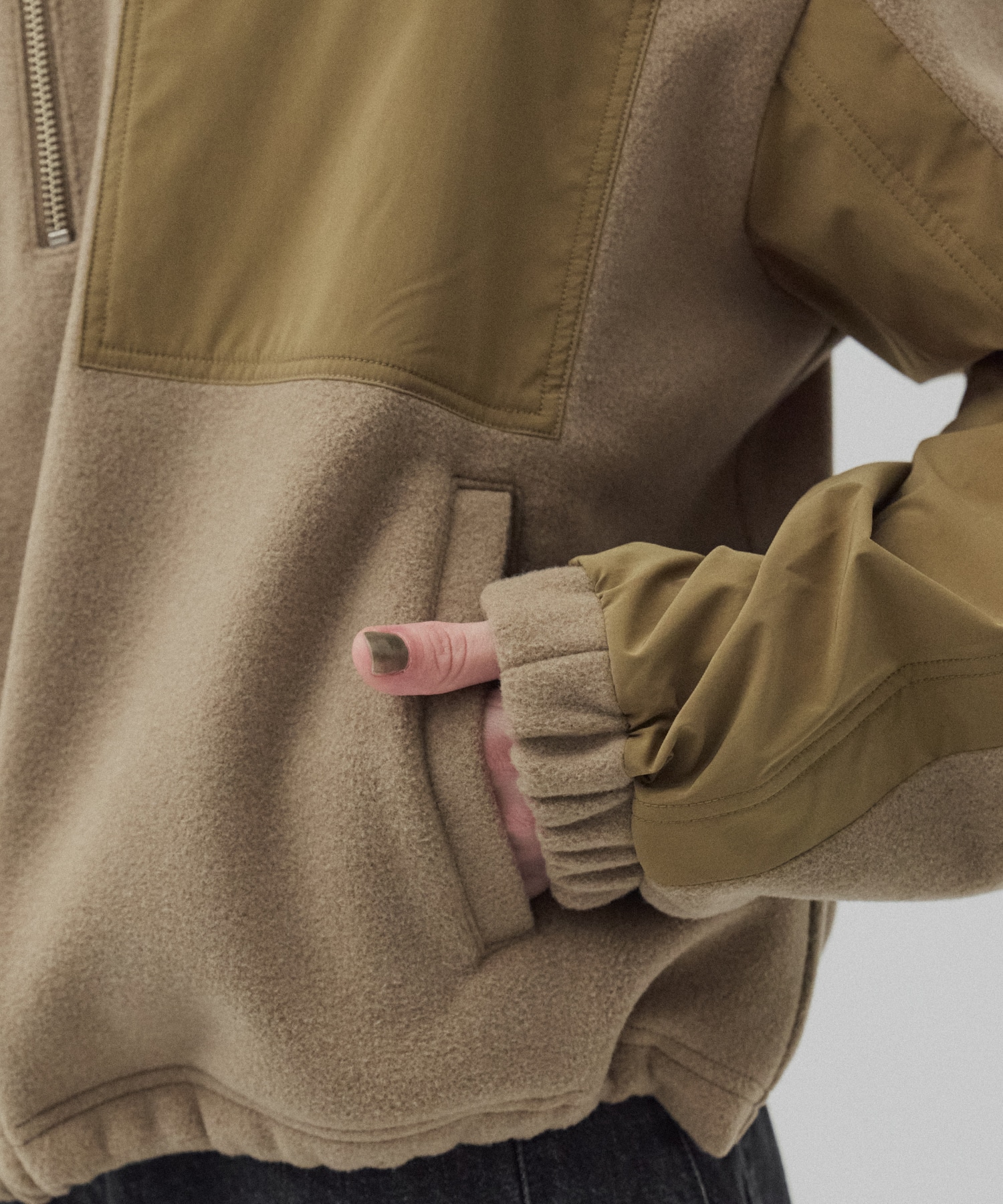 コンビハーフジッププルオーバー