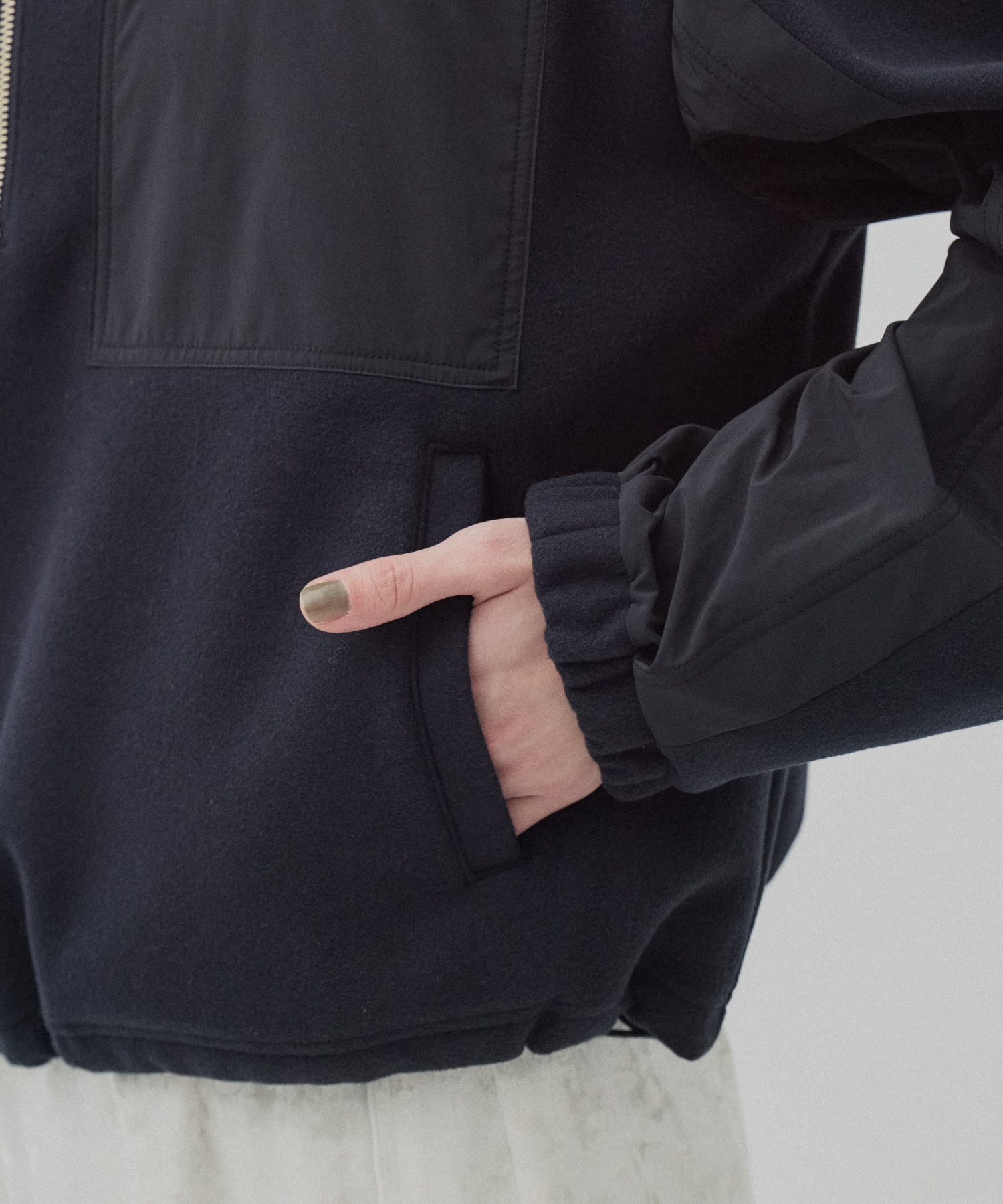 コンビハーフジッププルオーバー