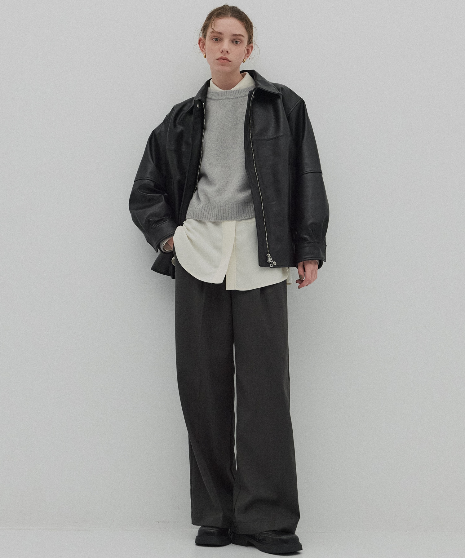 【再入荷】FOXコンフォートクルーネックニット