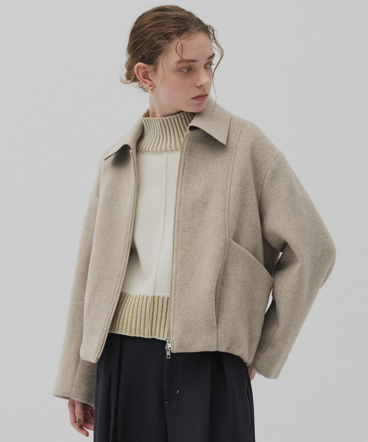 エアウールショートニット