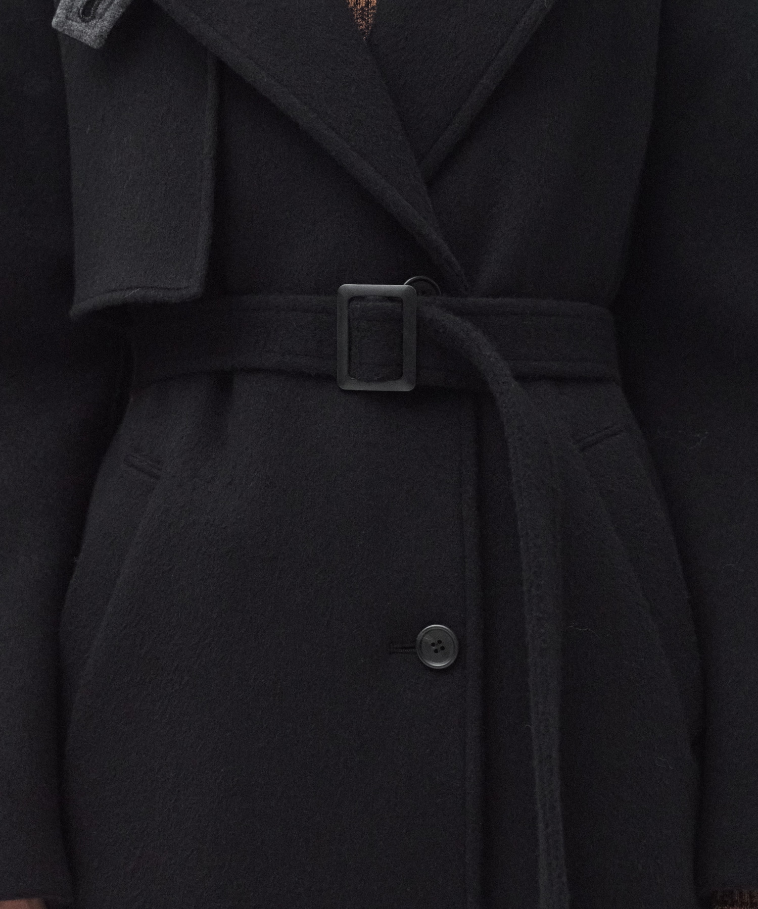 SUPER140アシメオーバーヨークコート