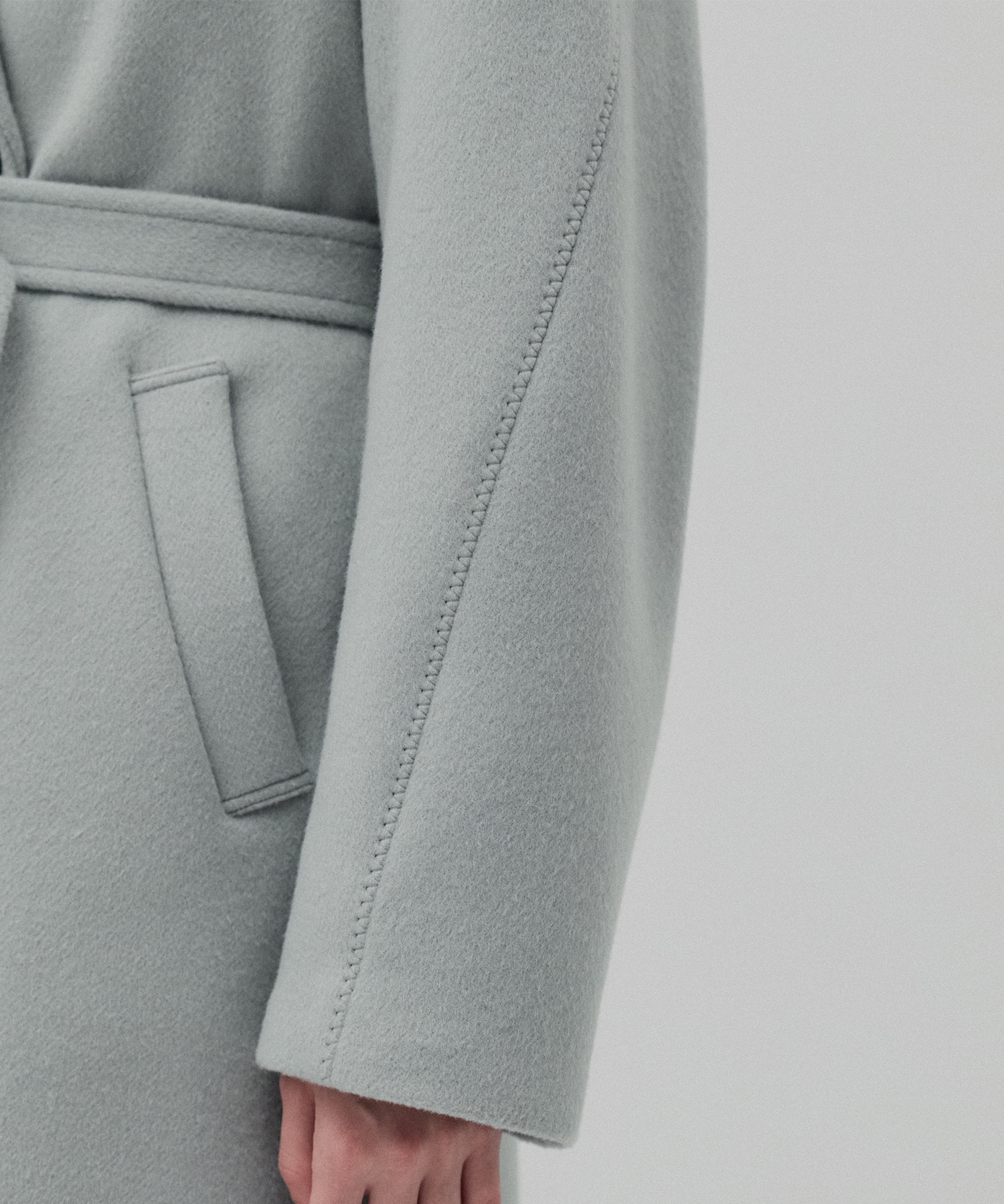 SUPER140アシメオーバーヨークコート