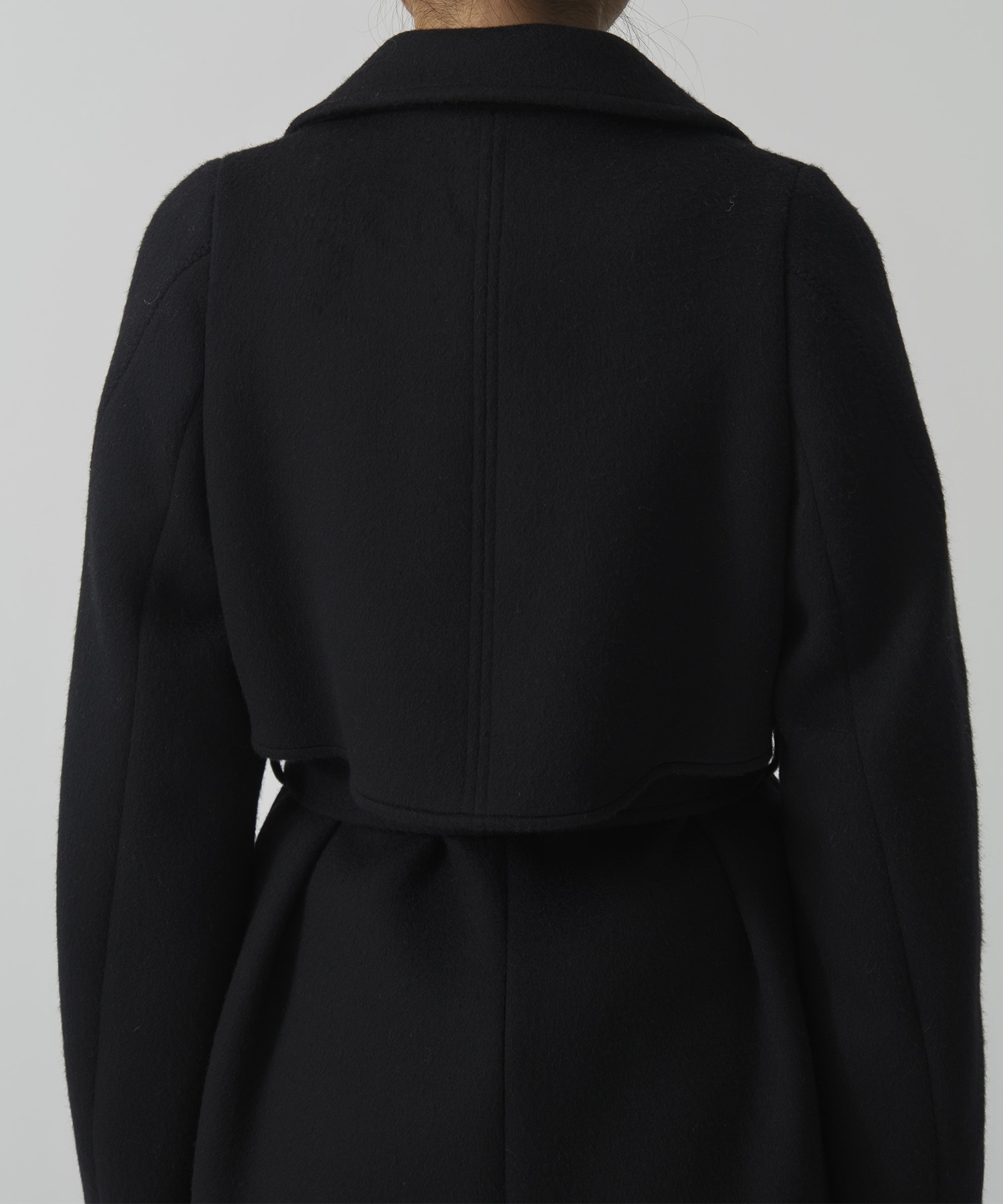 SUPER140アシメオーバーヨークコート