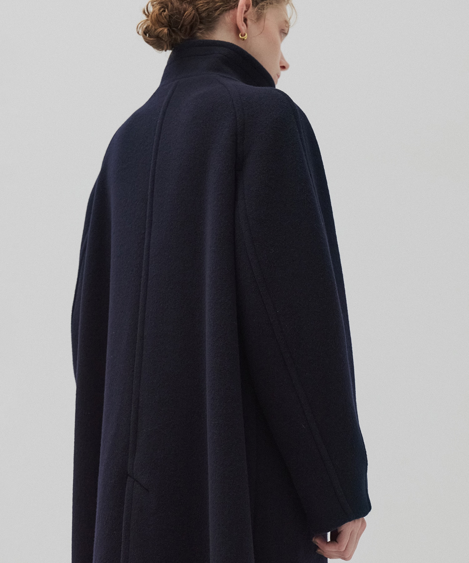 SUPER140スタンドカラーコート