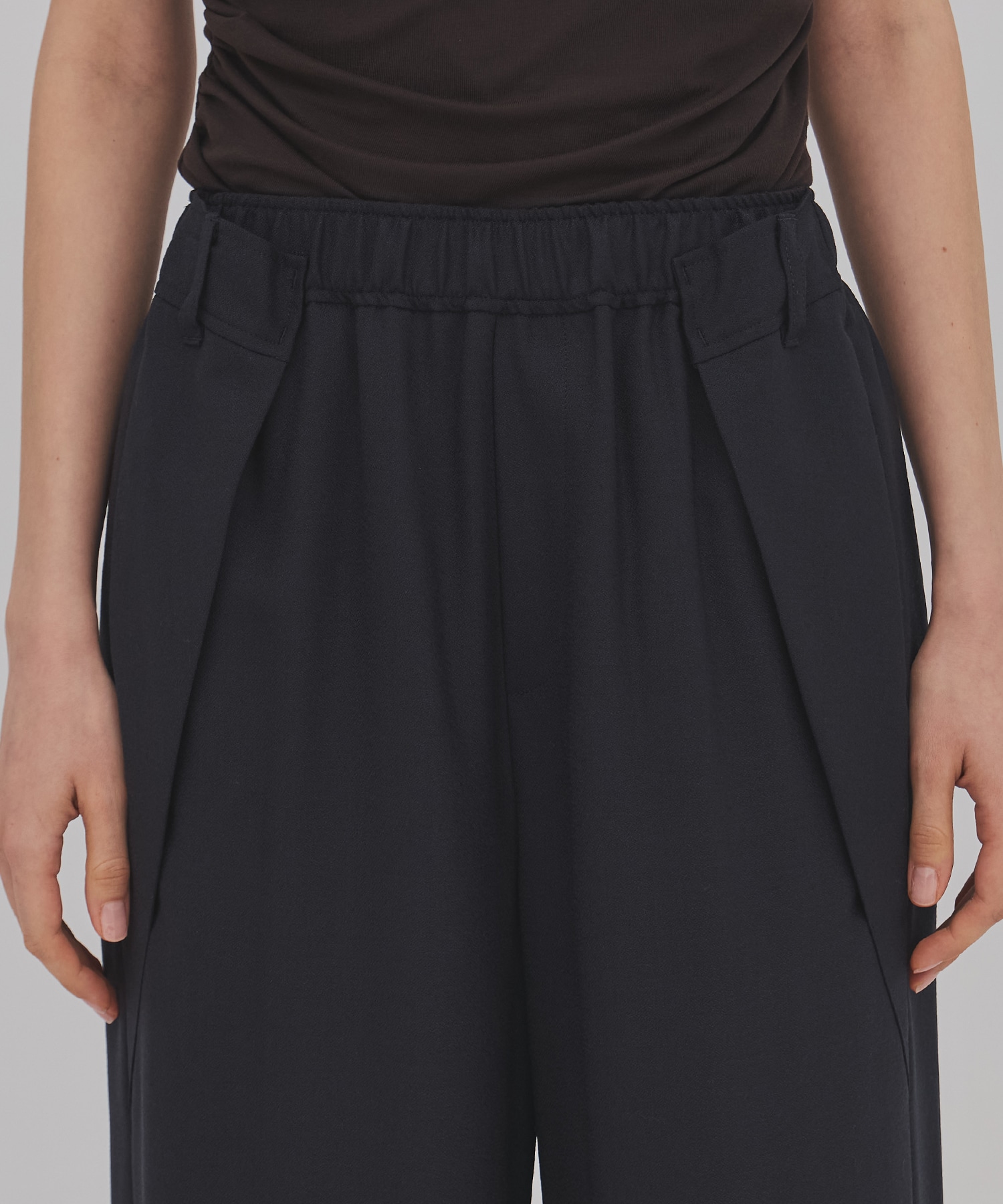 ウールジョーゼットパンツ