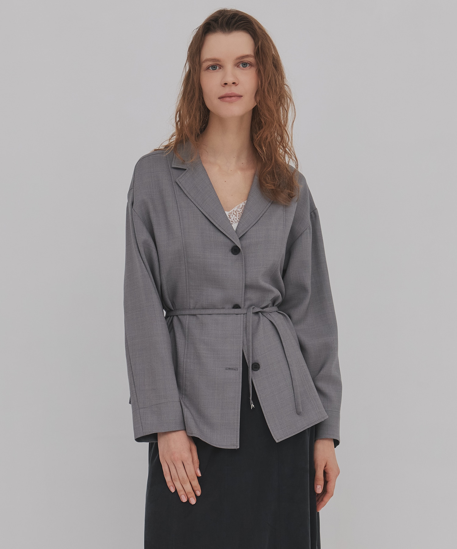 ウールジョーゼットジャケット