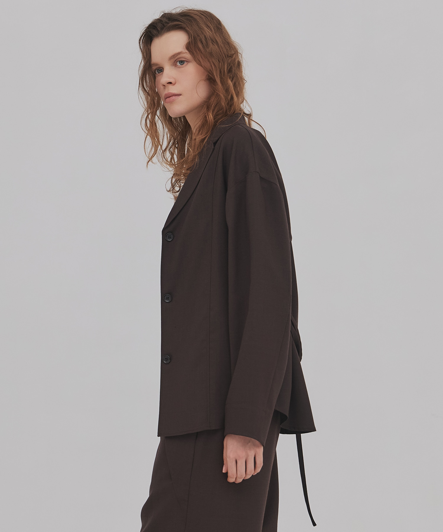 ウールジョーゼットジャケット