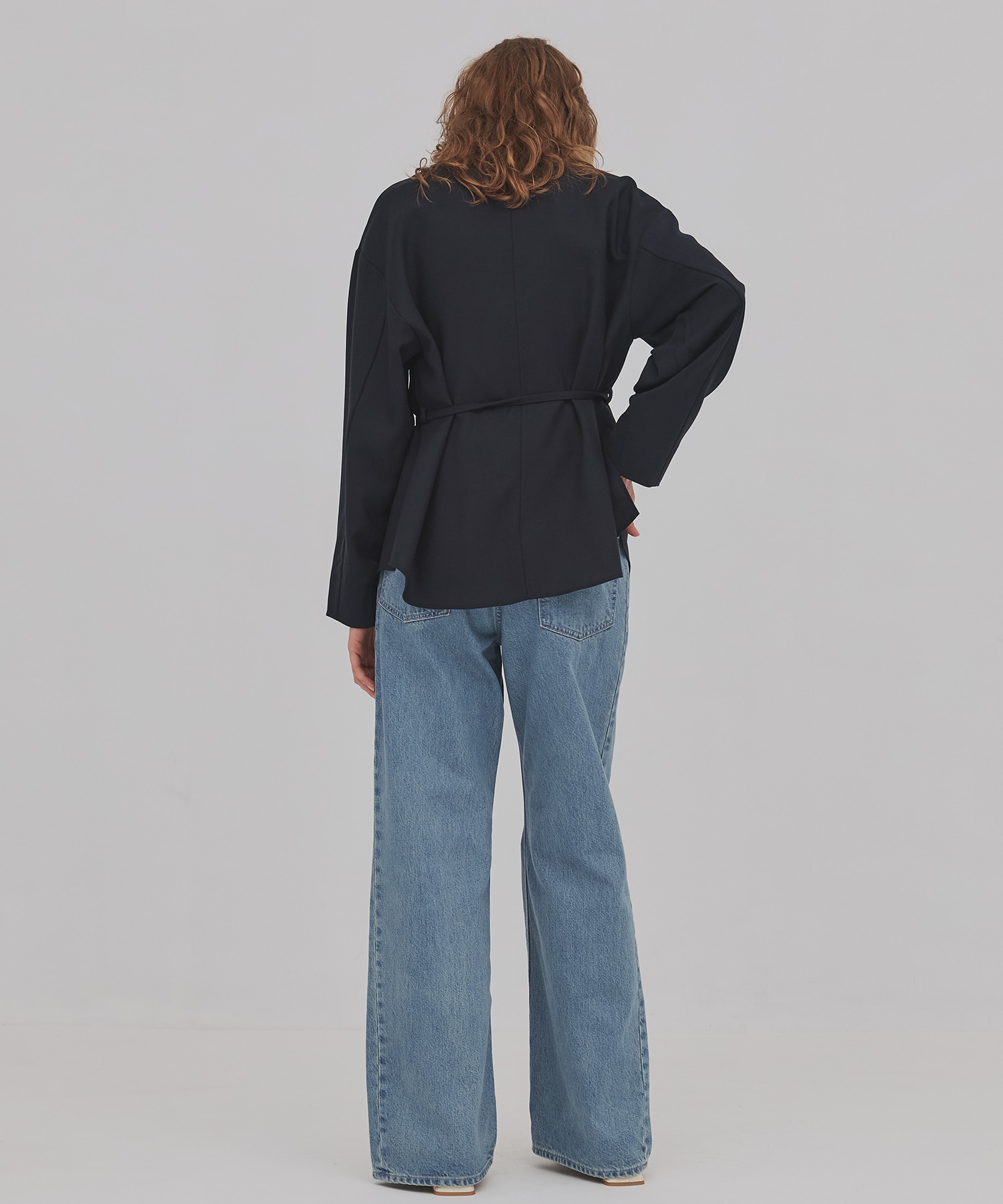 ウールジョーゼットジャケット