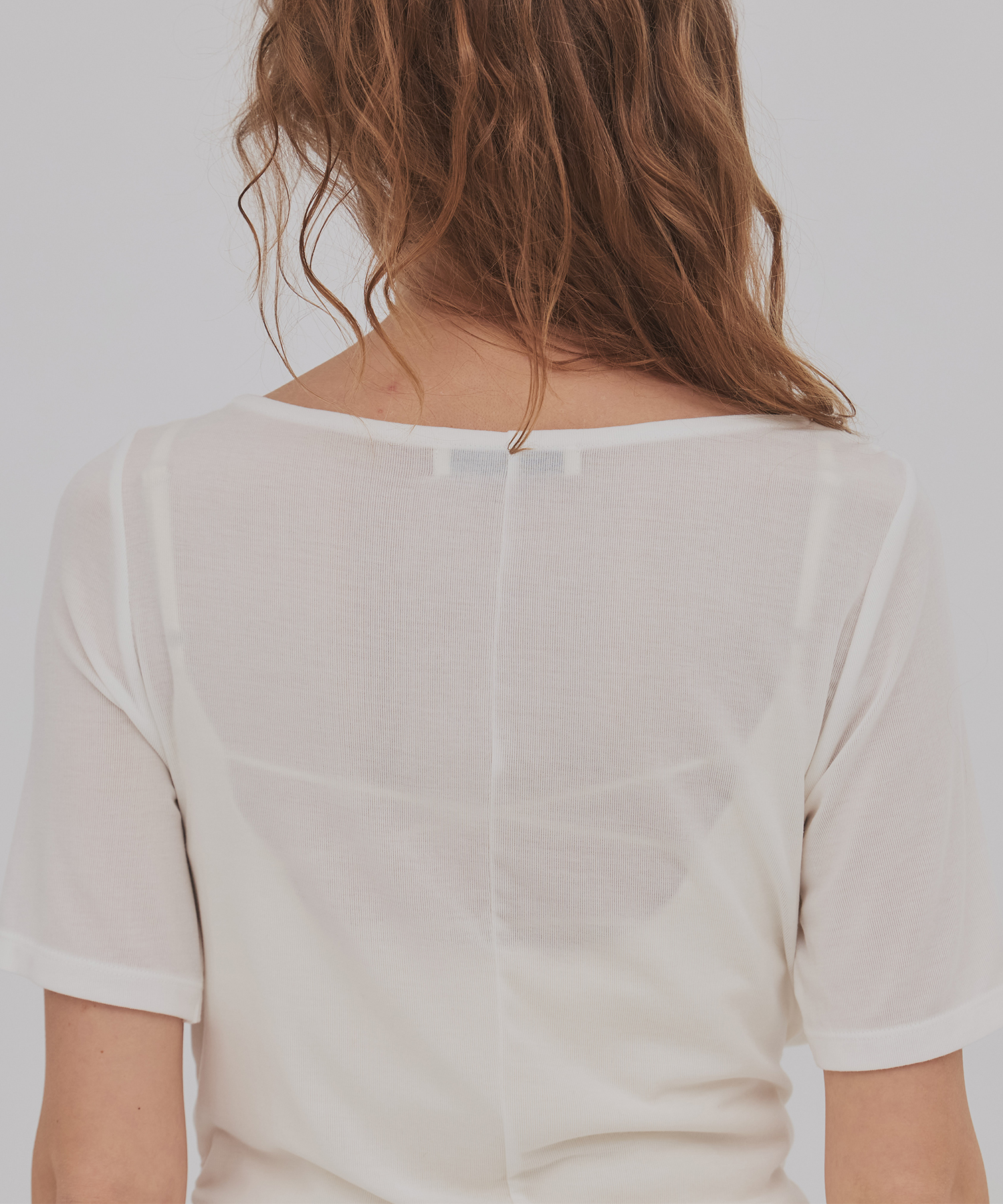 ドレープハープスリーブトップ