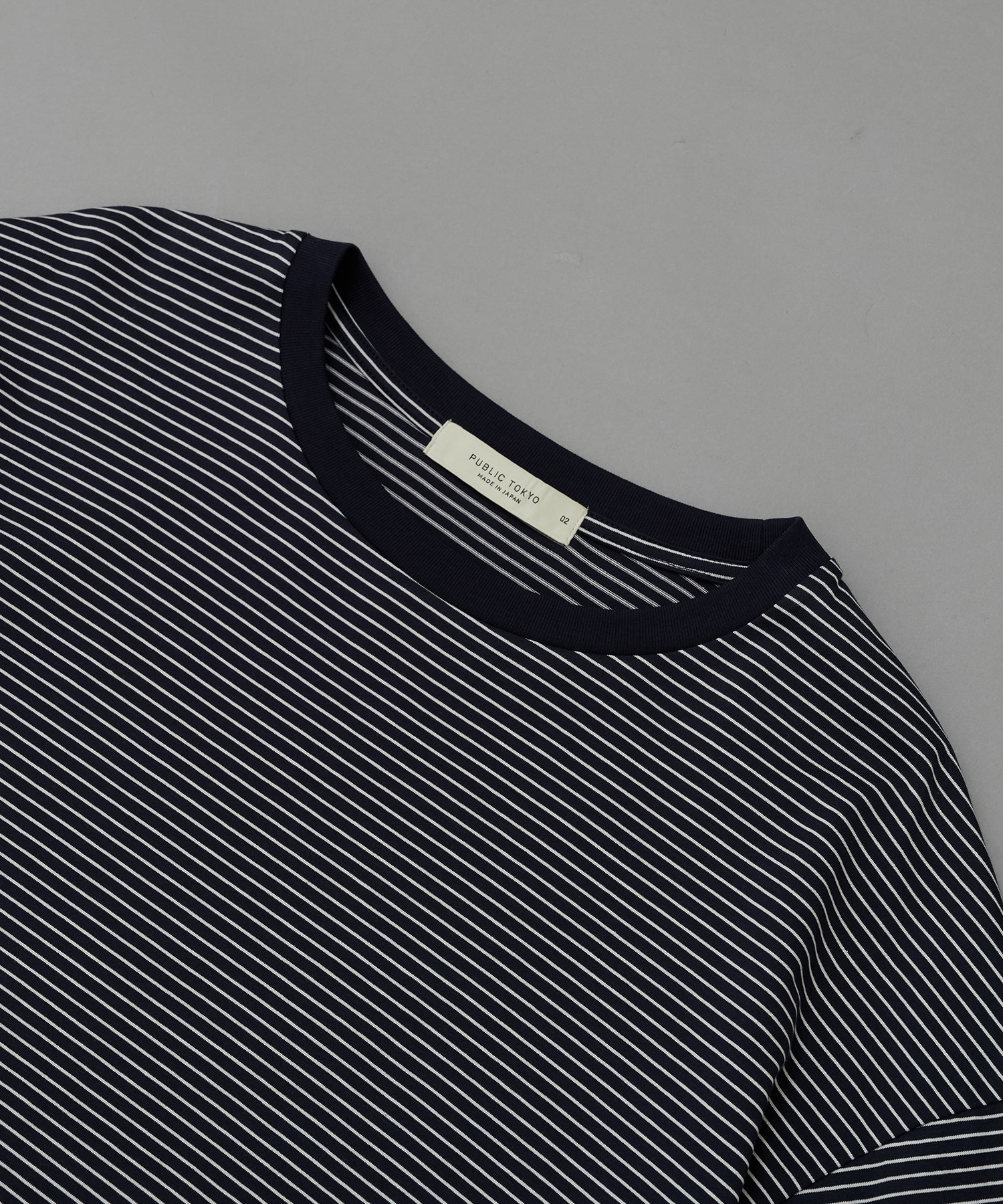 ビューティーコットンコードボーダーTEE