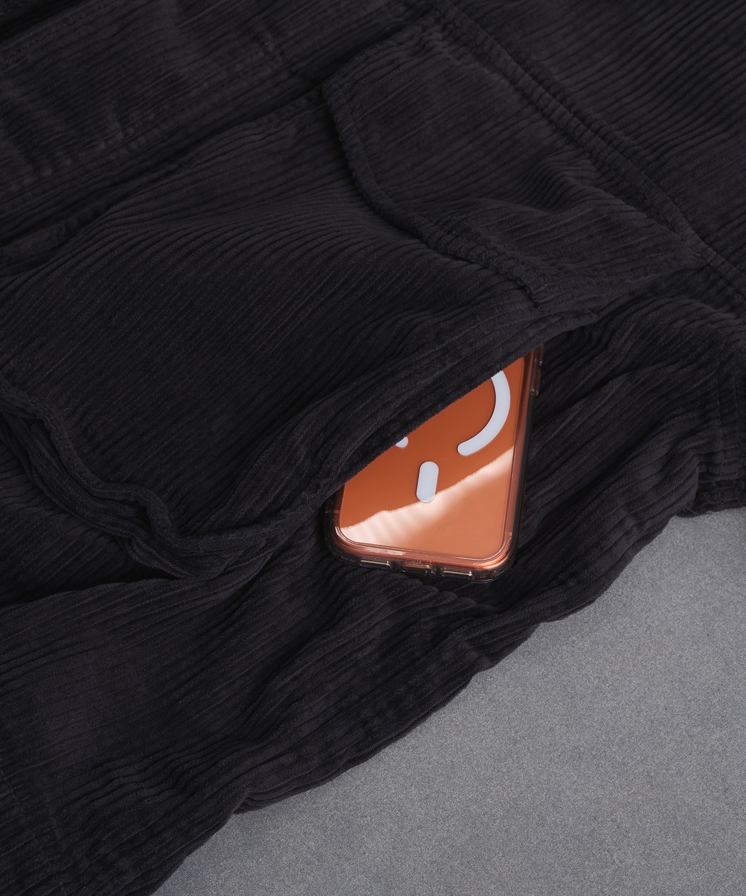 ガーメントダイコーデュロイフードブルゾン