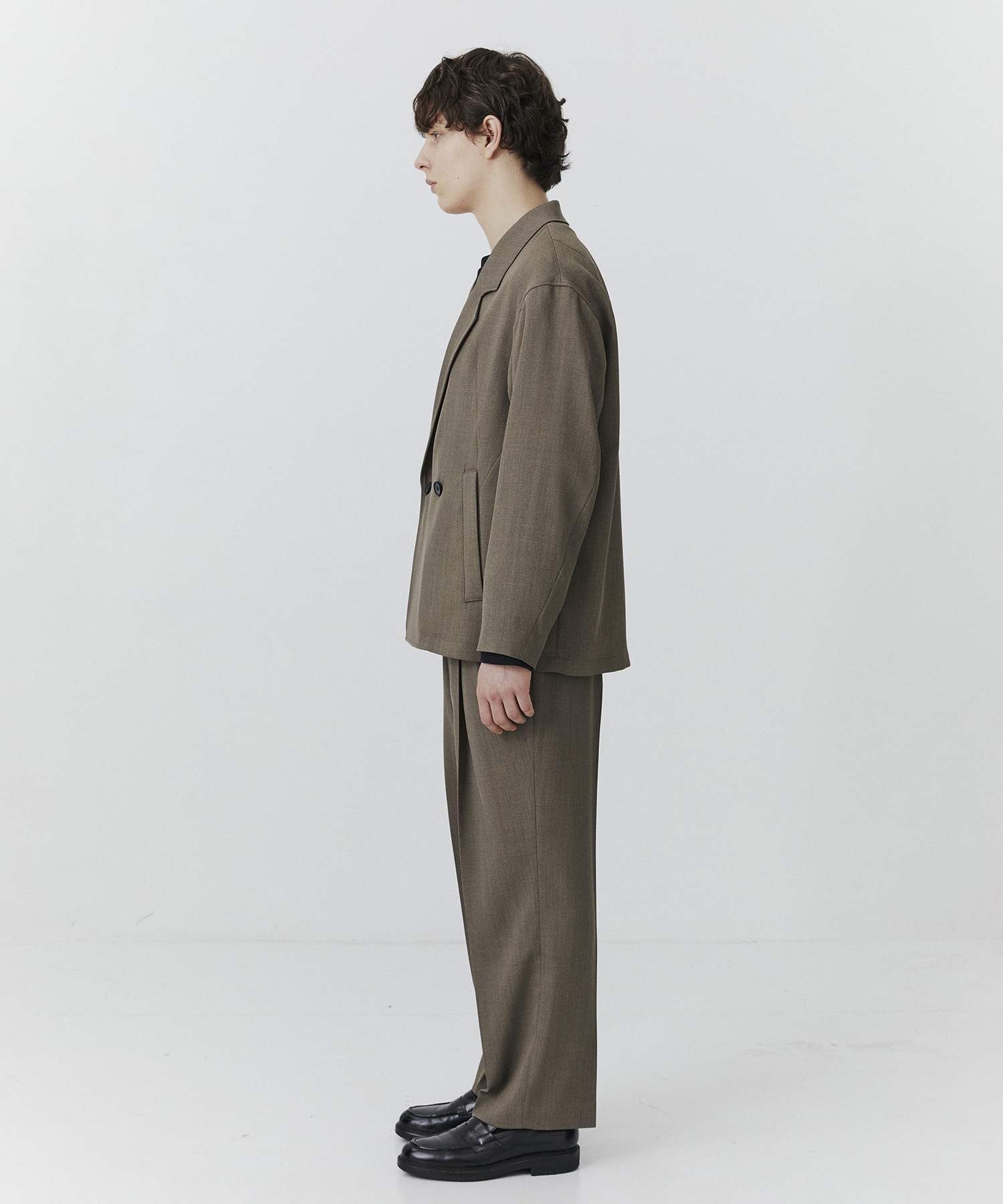 【WEB限定】AQUA WOOLカルゼダブルセットアップ