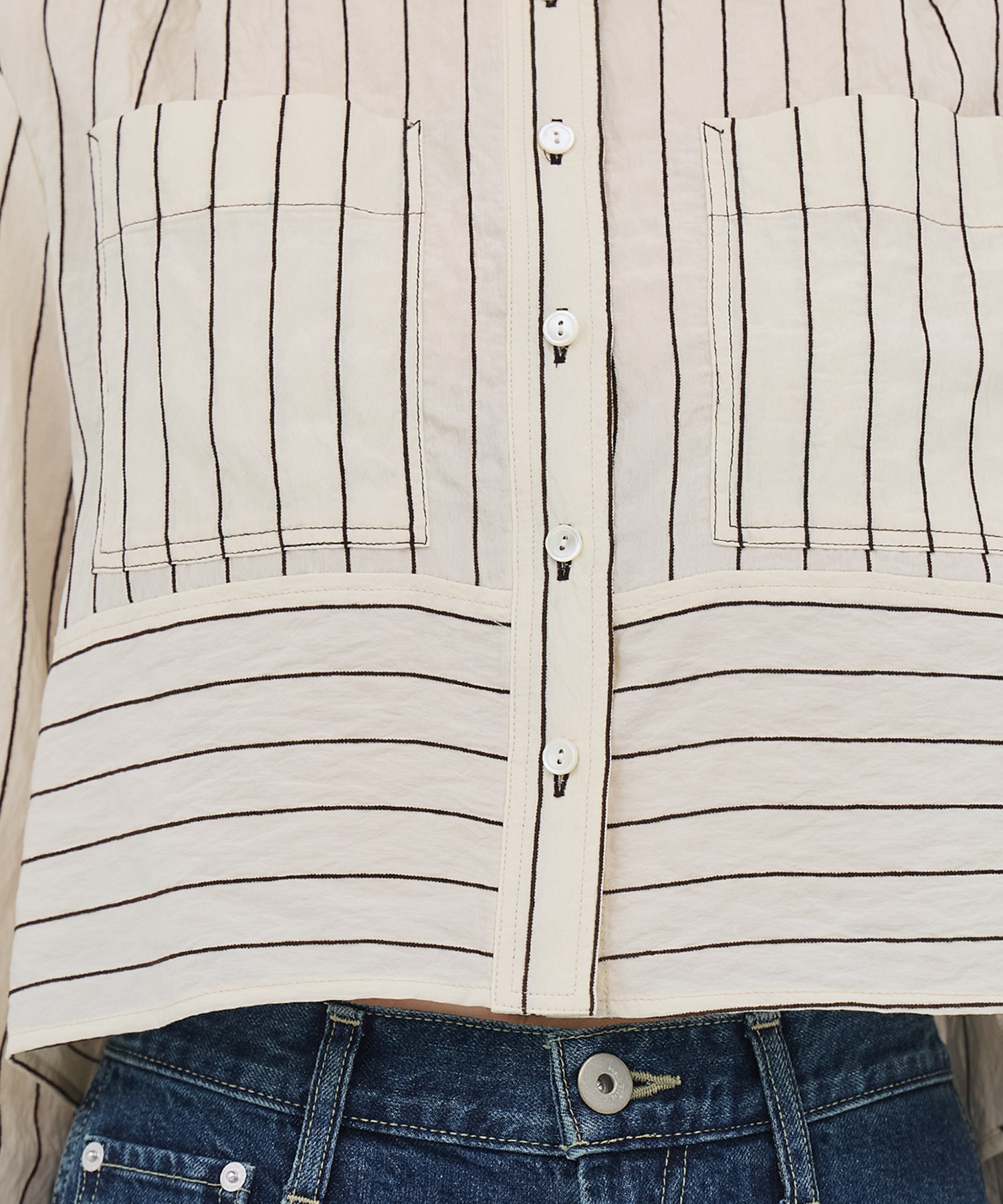 ダブルポケットレーヨンショートシャツ