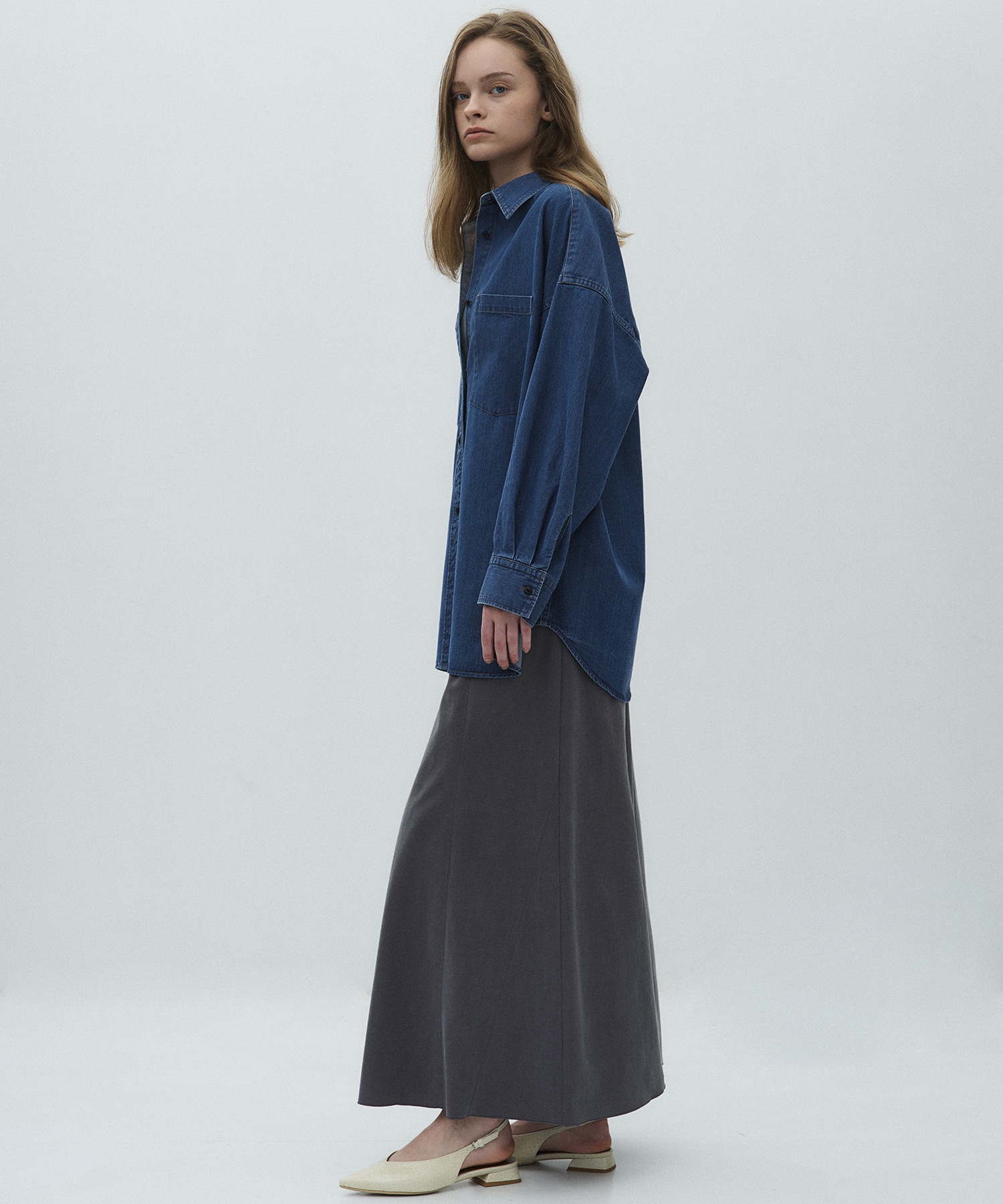 オーバーサイズデニムシャツ