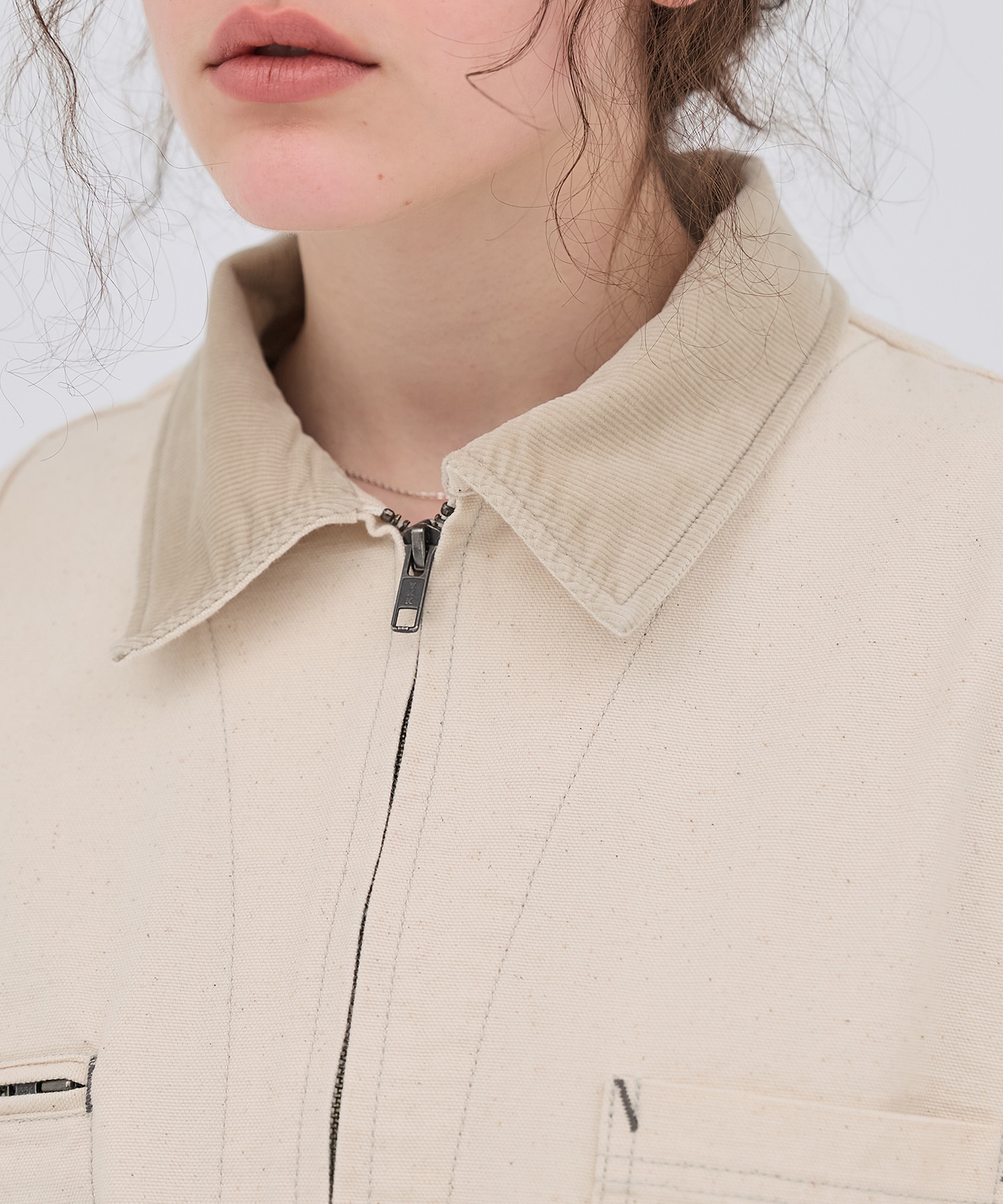 ジップカバーオールブルゾン