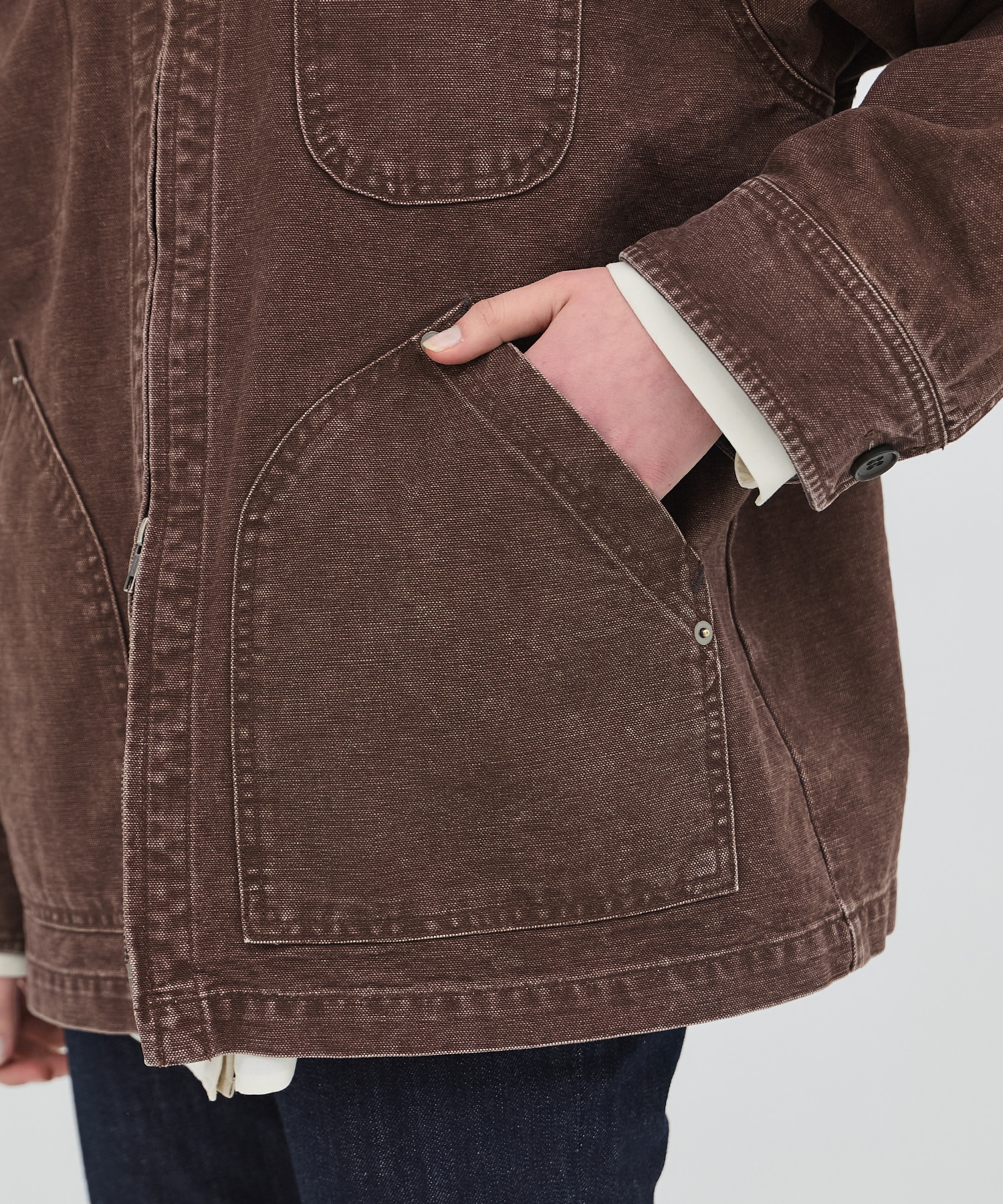 ジップカバーオールブルゾン