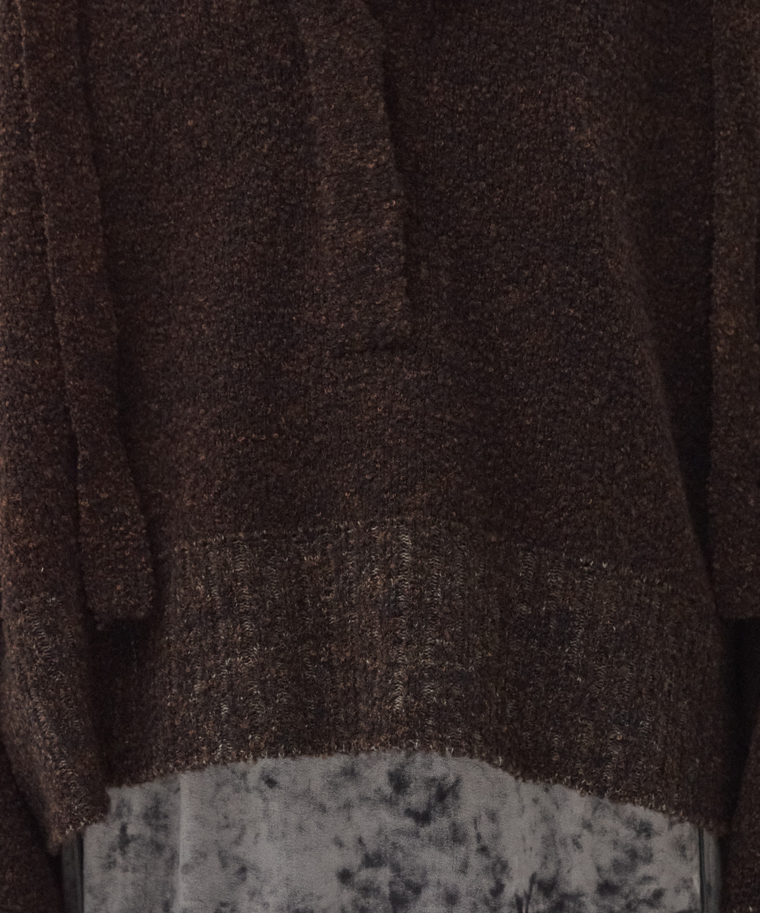 ルーズニットフーディ