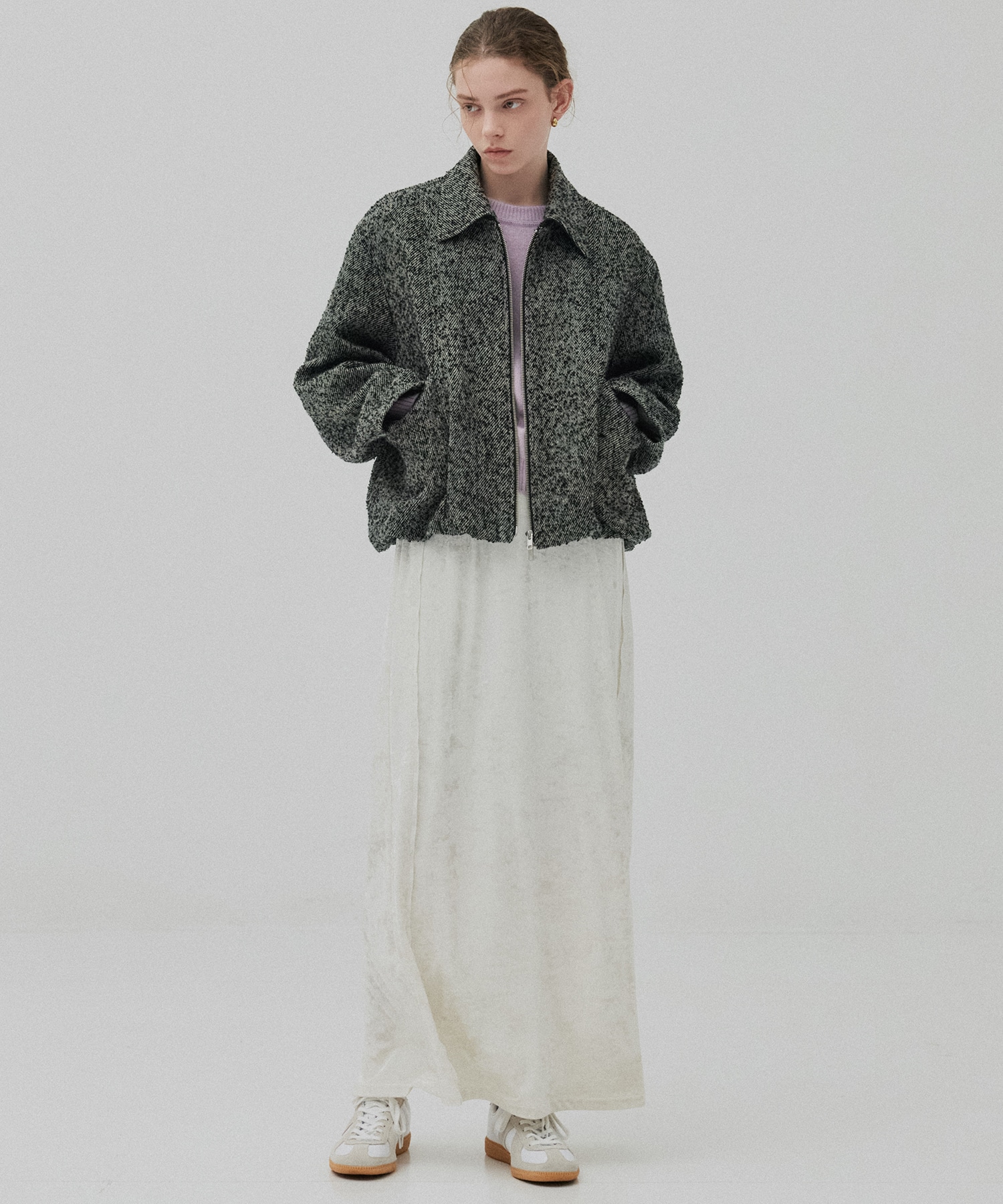 ベロアナロースカート