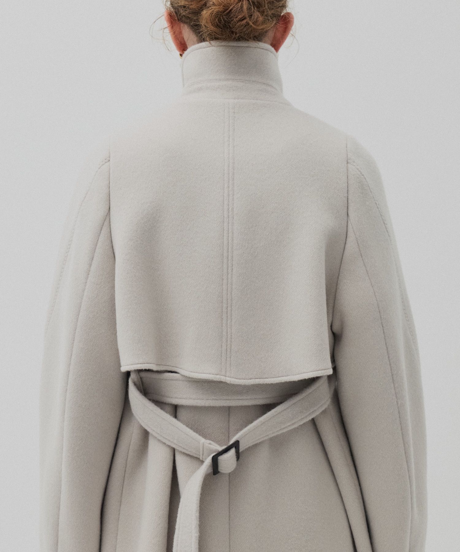 SUPER140アシメオーバーヨークコート