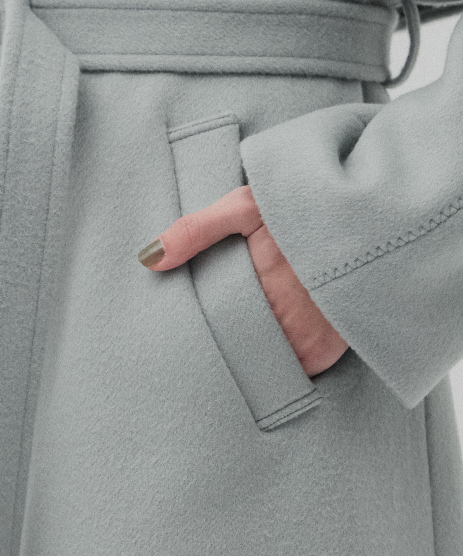 SUPER140アシメオーバーヨークコート