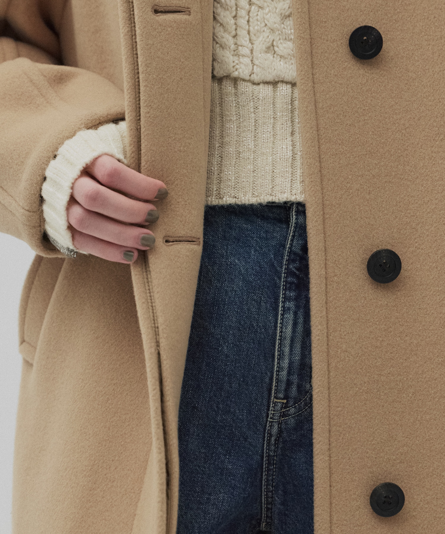 SUPER140スタンドカラーコート