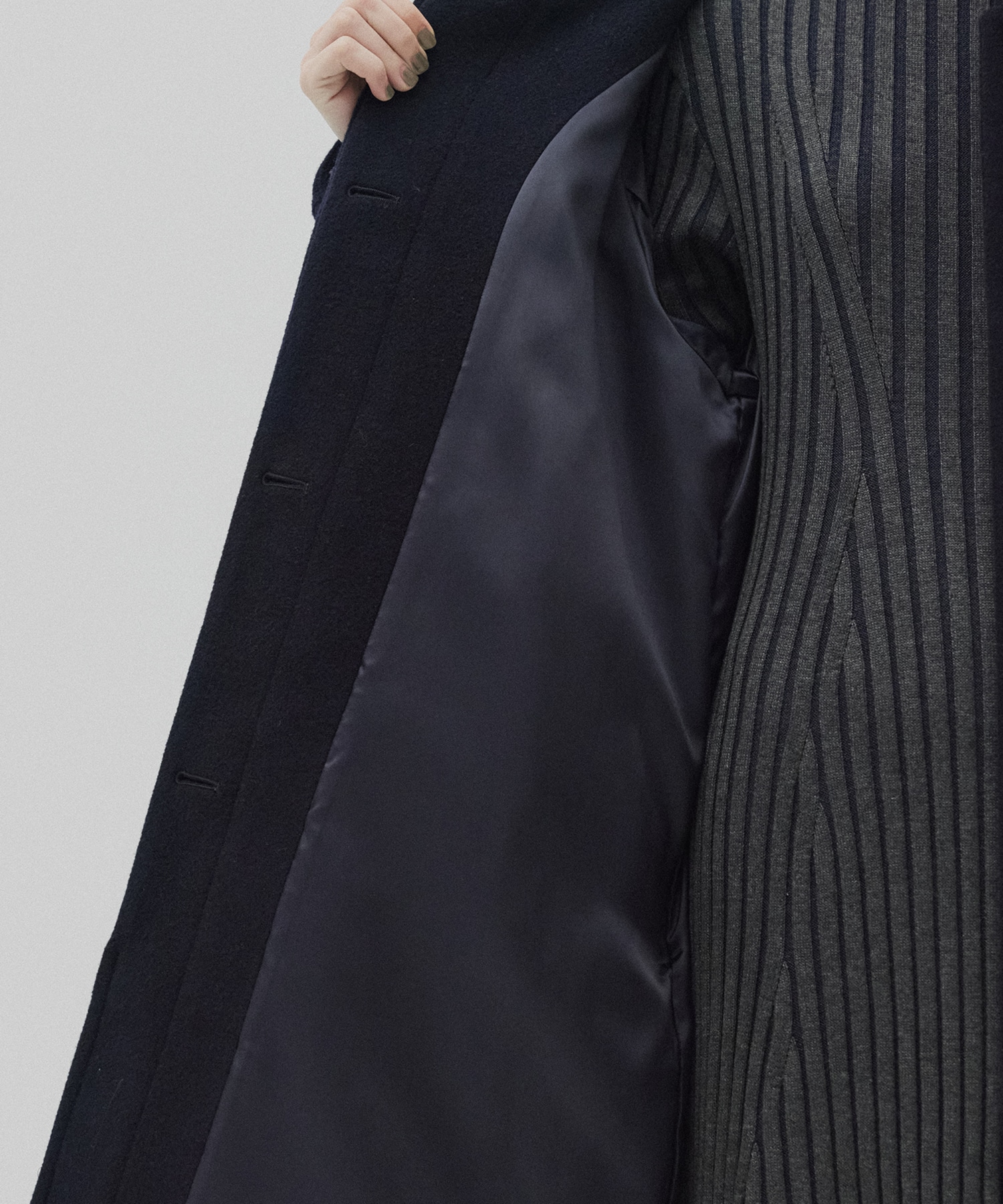 SUPER140スタンドカラーコート