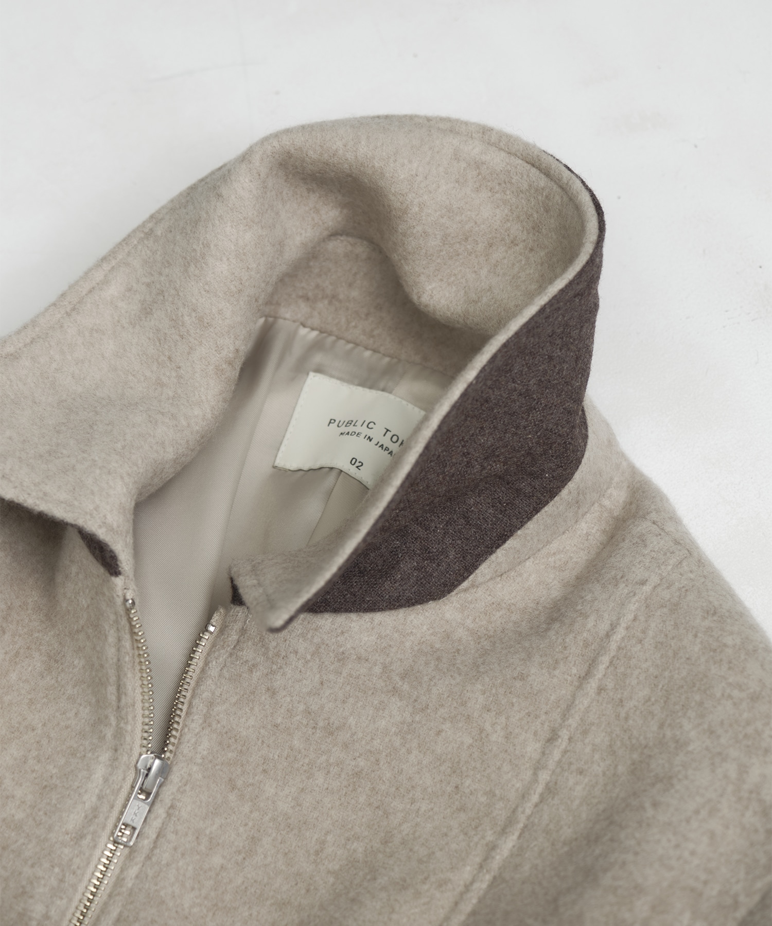 【再入荷】ウールジップタックショートコート