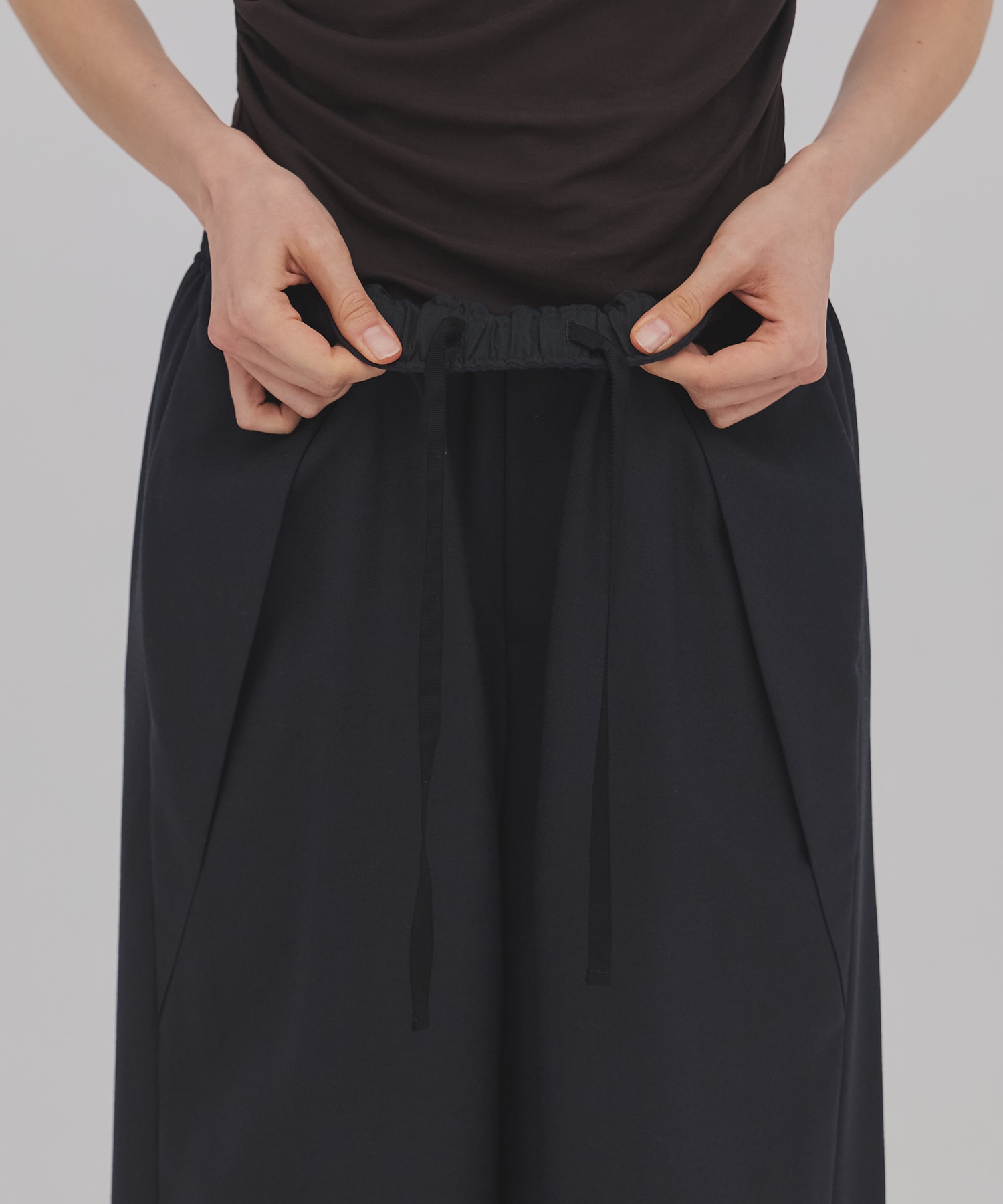 ウールジョーゼットパンツ