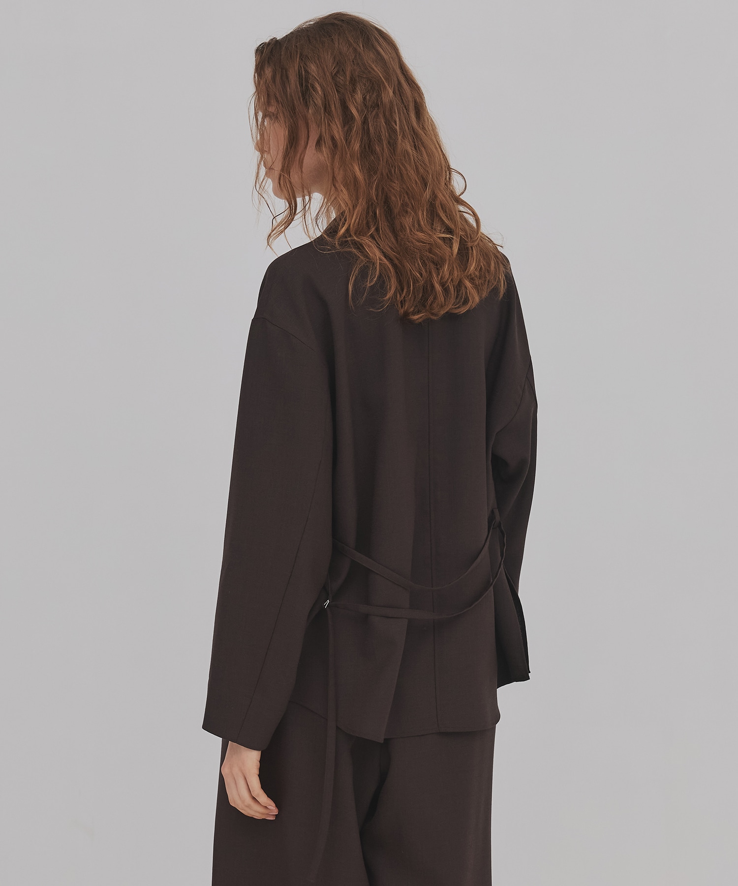 ウールジョーゼットジャケット