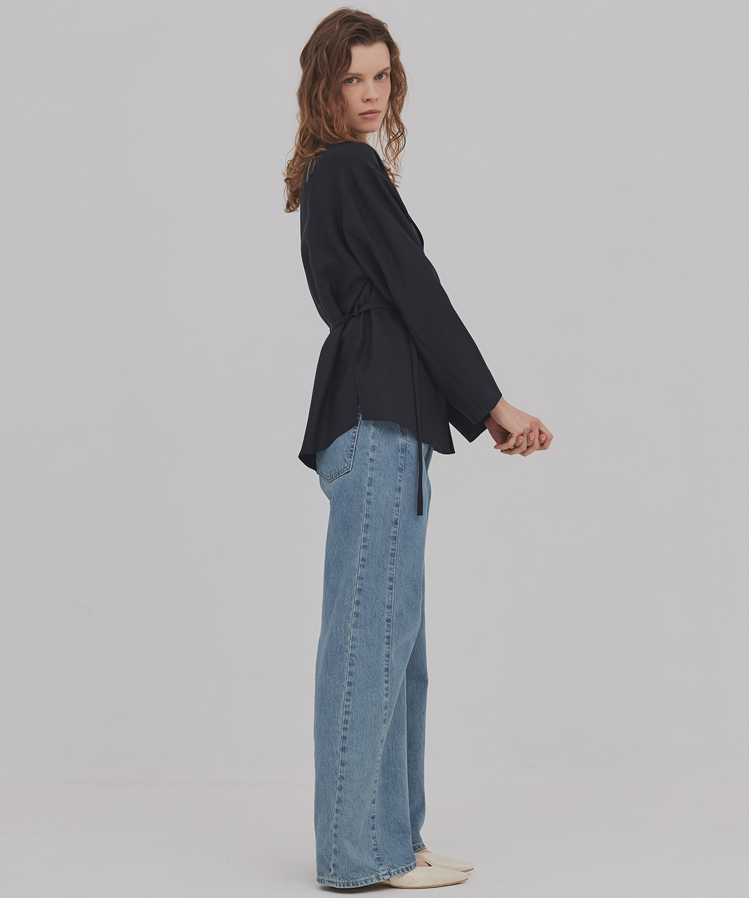 ウールジョーゼットジャケット