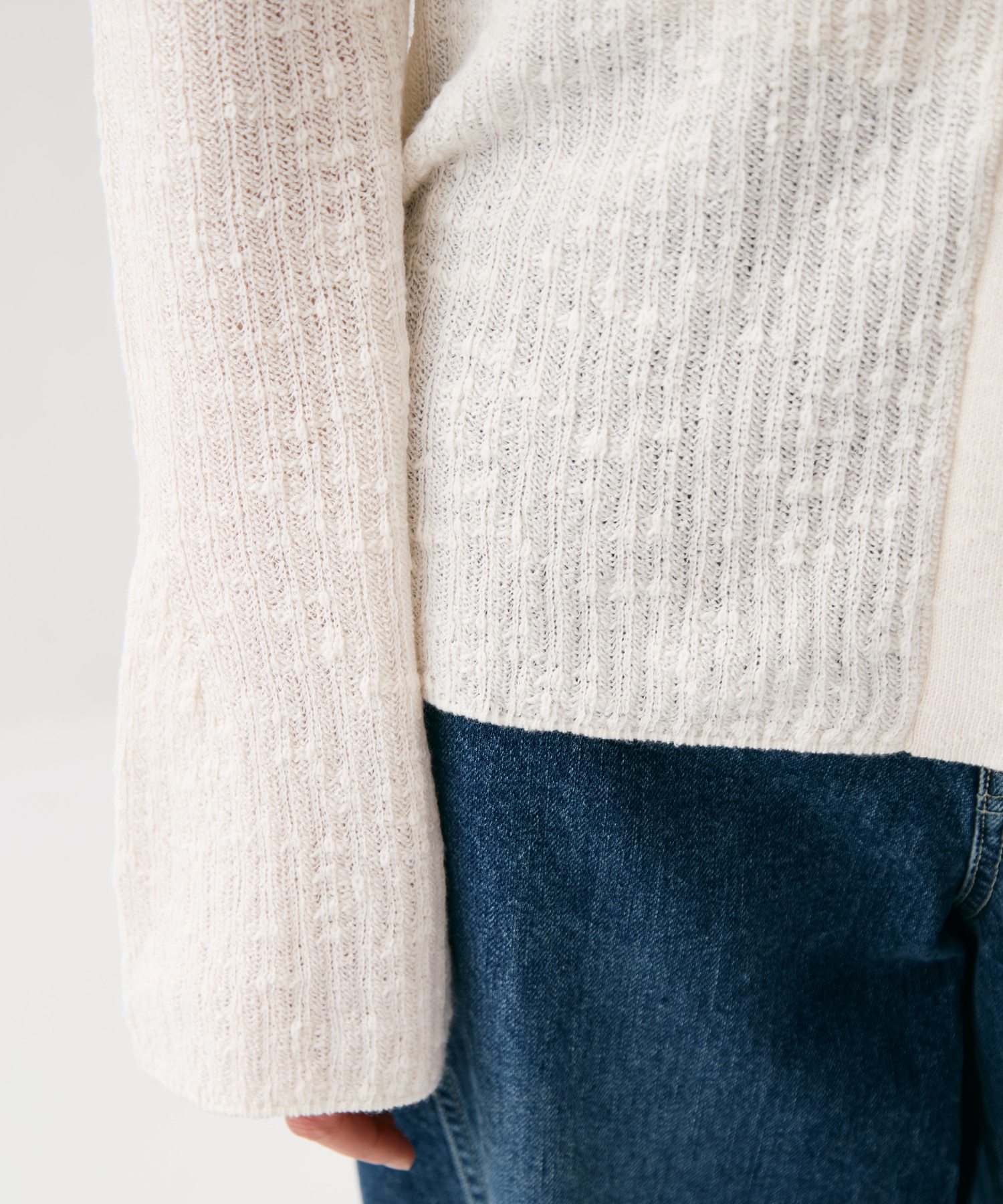 スラブニットカーディガン