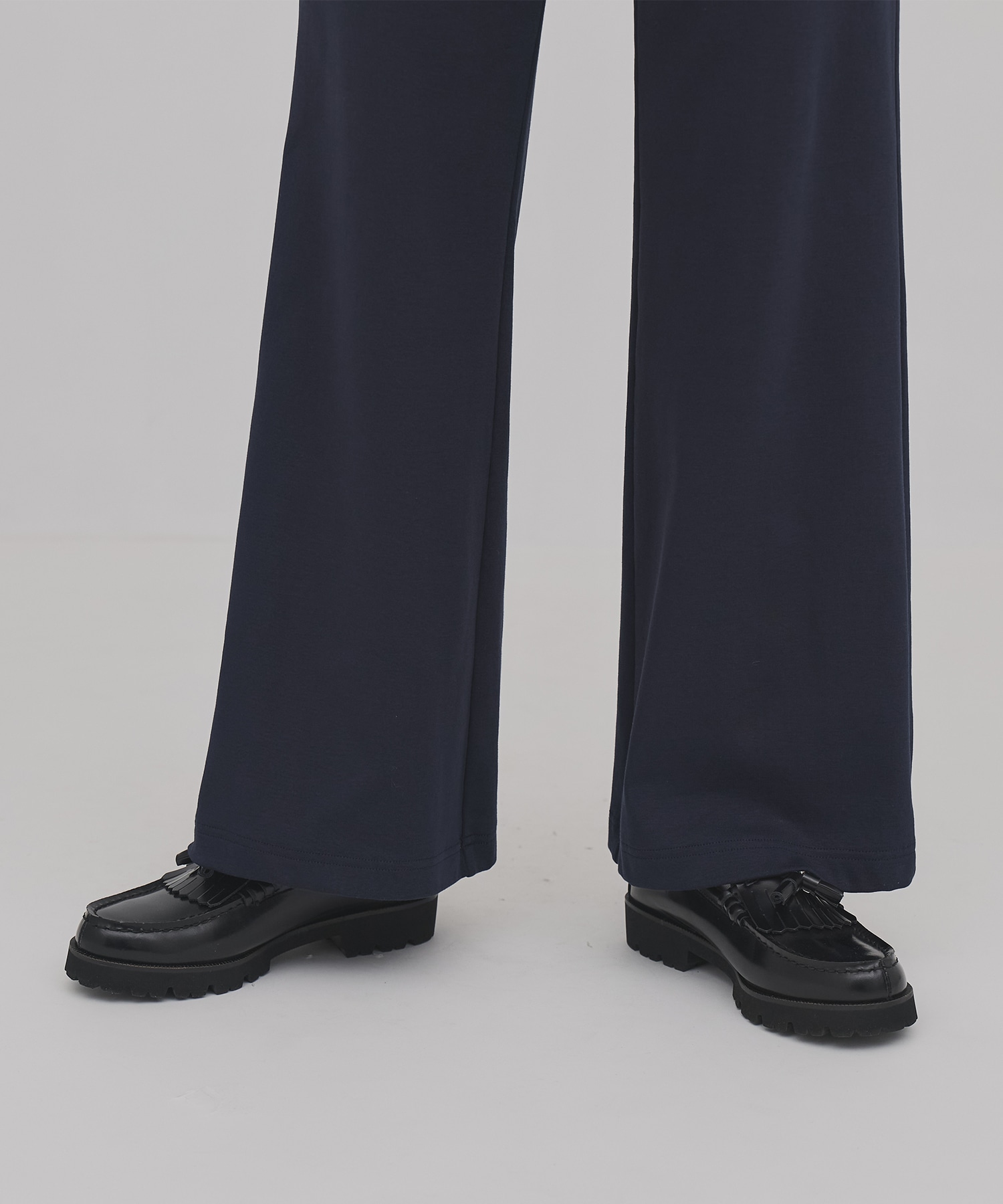 ミニレイヤードフレアジャージーパンツ