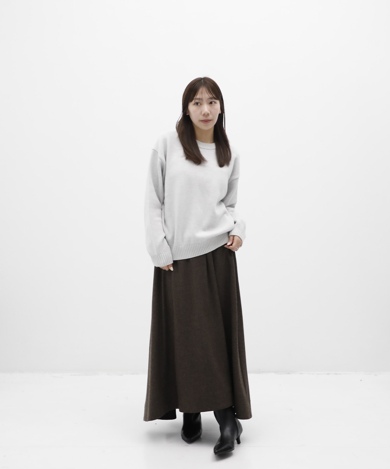 【WEB先行発売】エアウールクルーネックニット