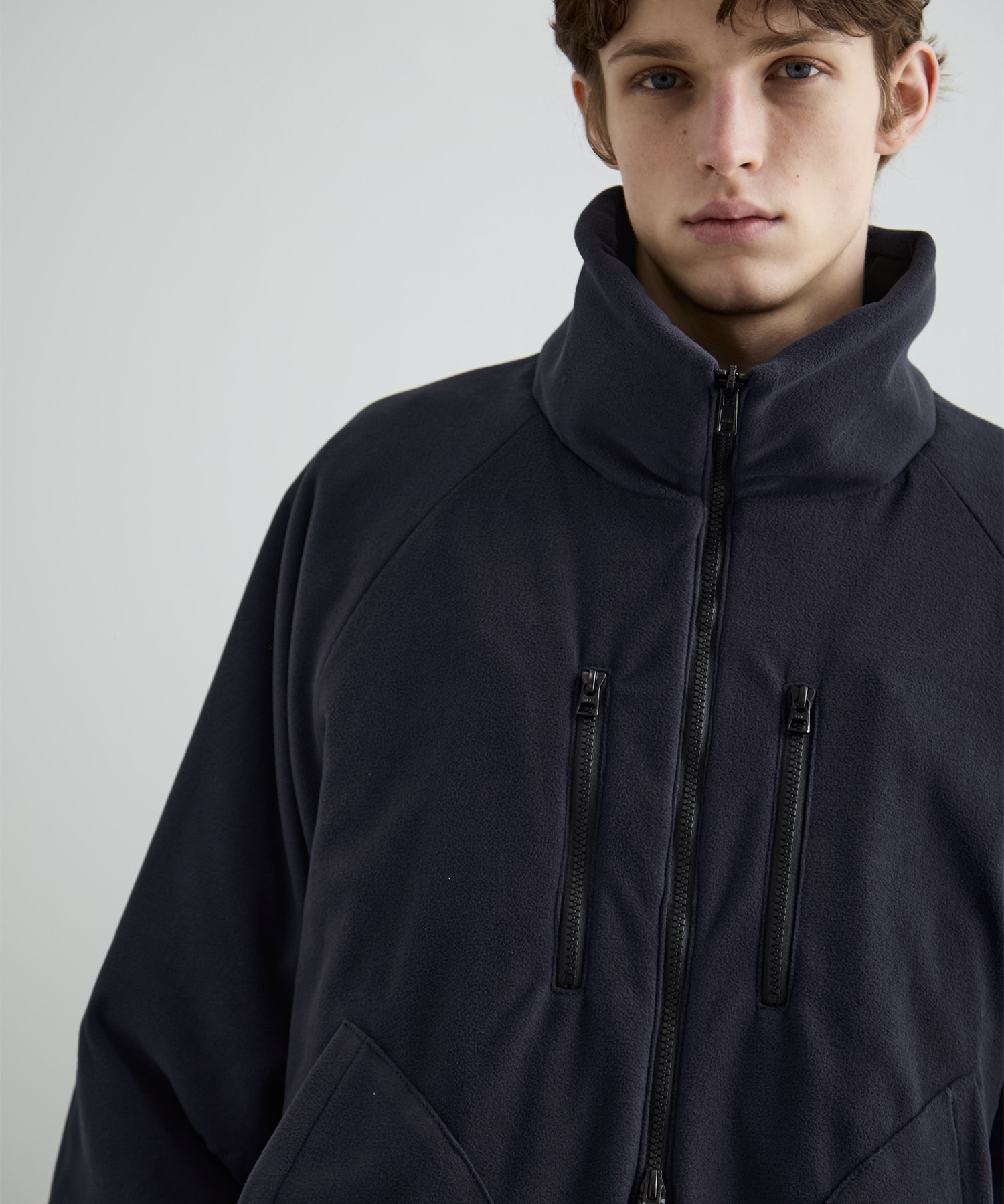 リバーシブルナイロンフリースBL