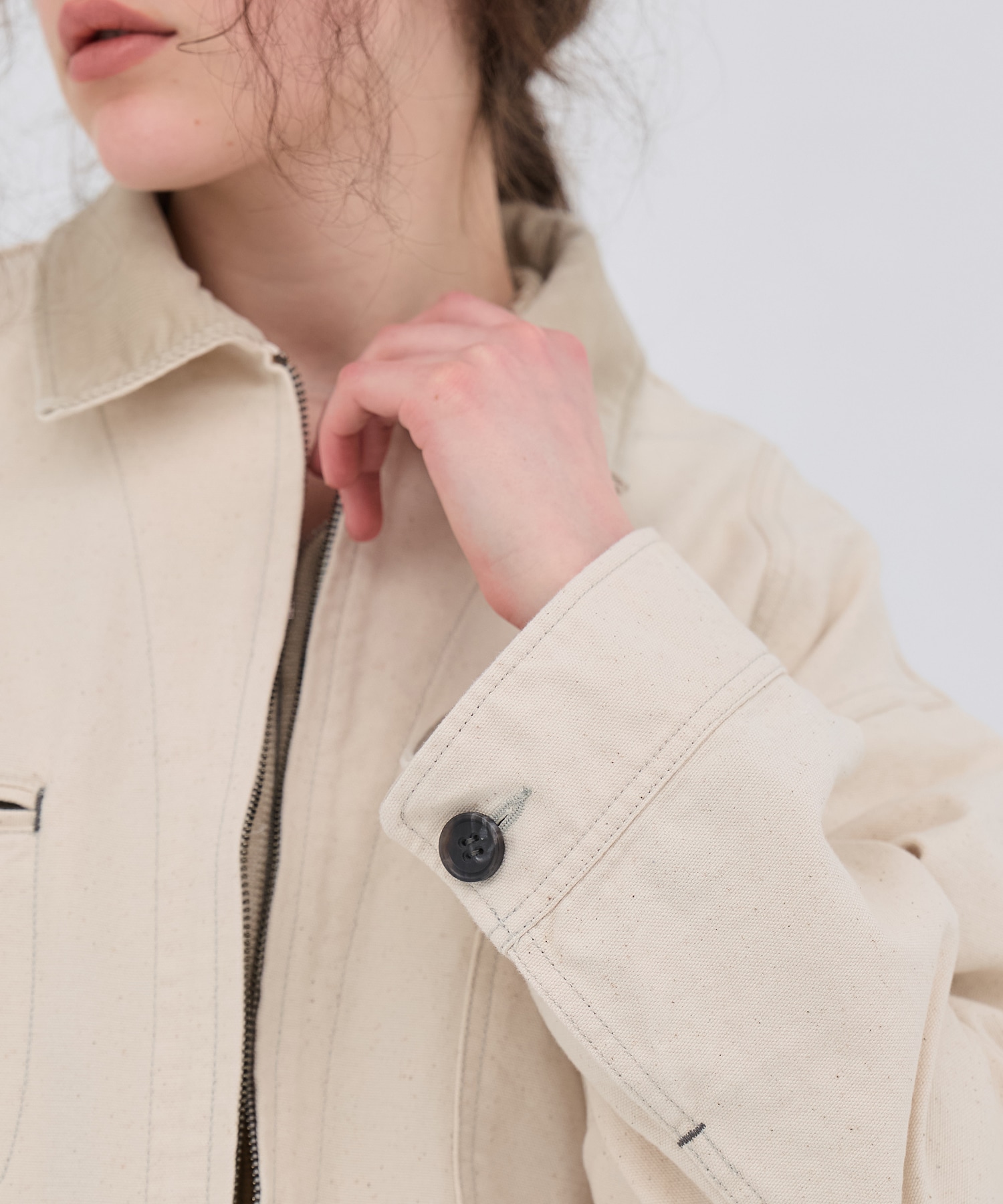 ジップカバーオールブルゾン