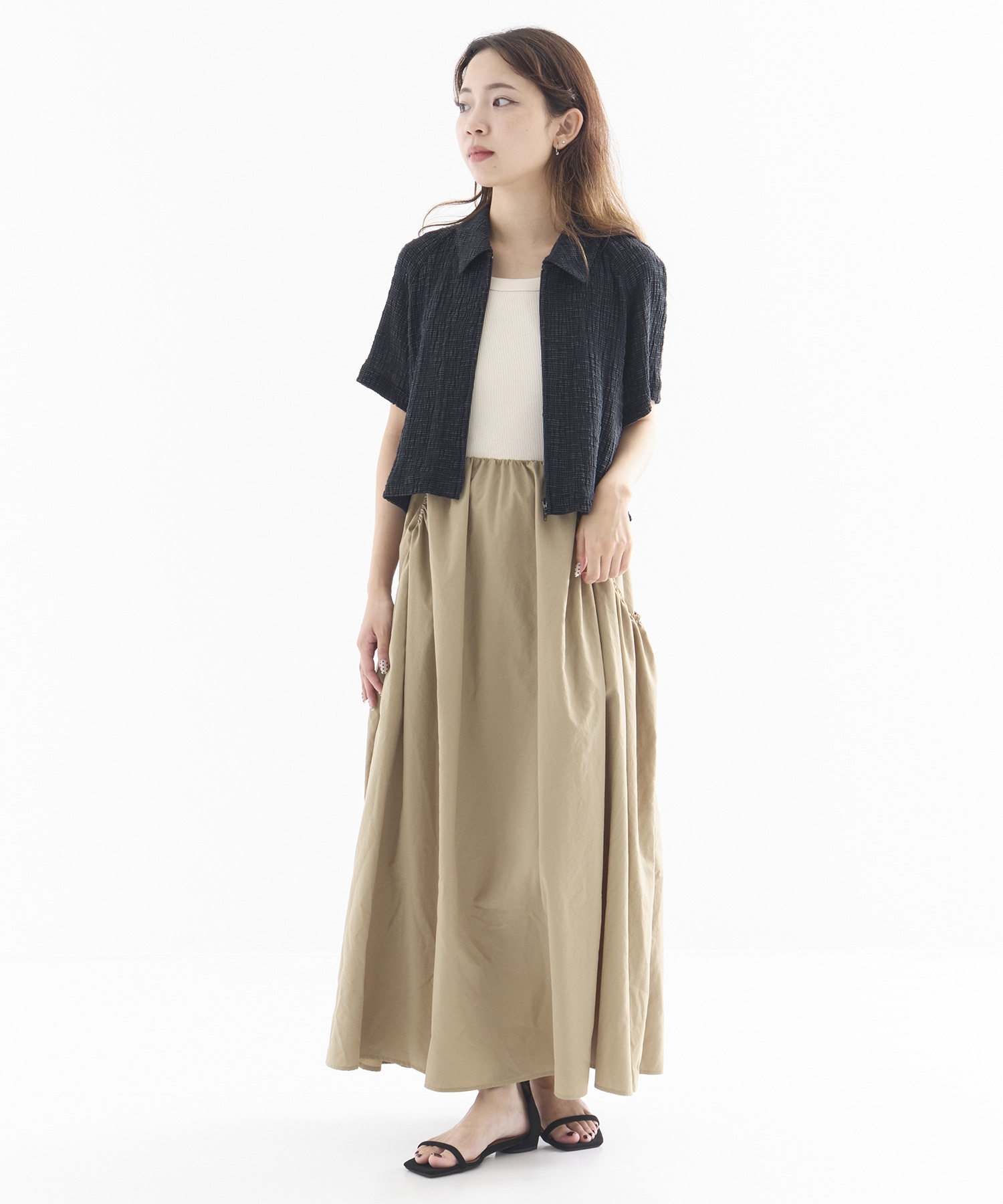 スラブリブフロントジップTOP