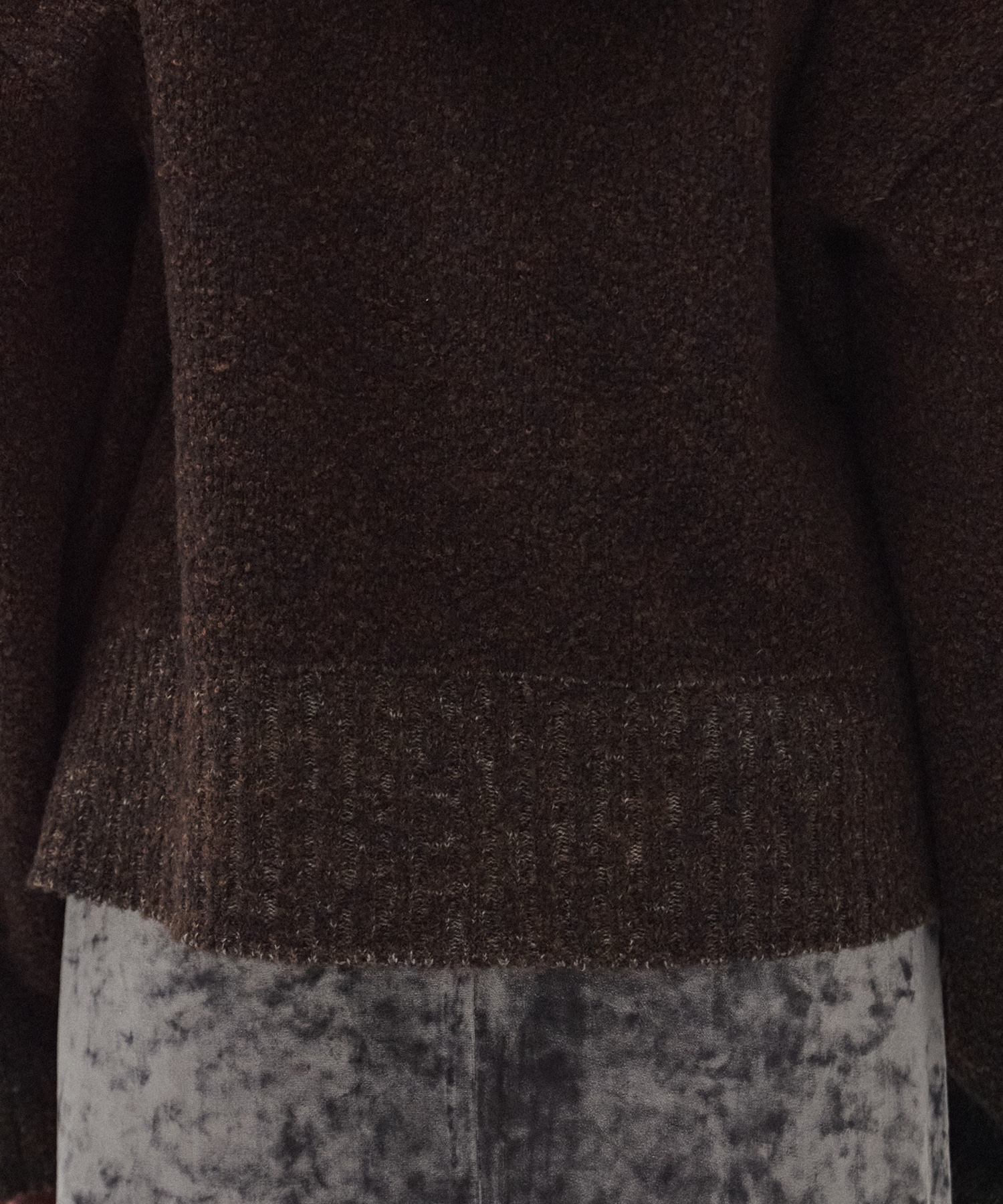 ルーズニットフーディ