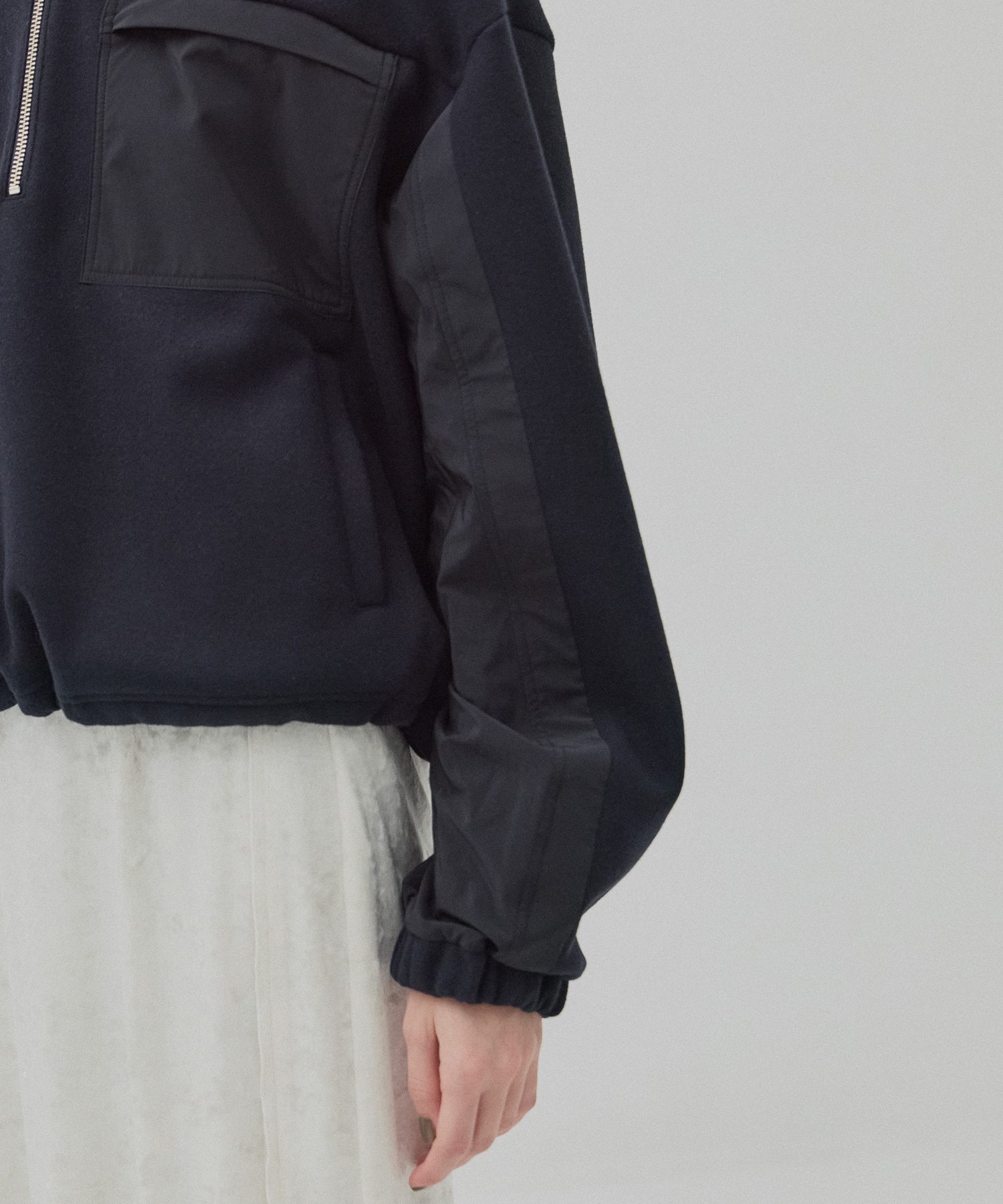 コンビハーフジッププルオーバー