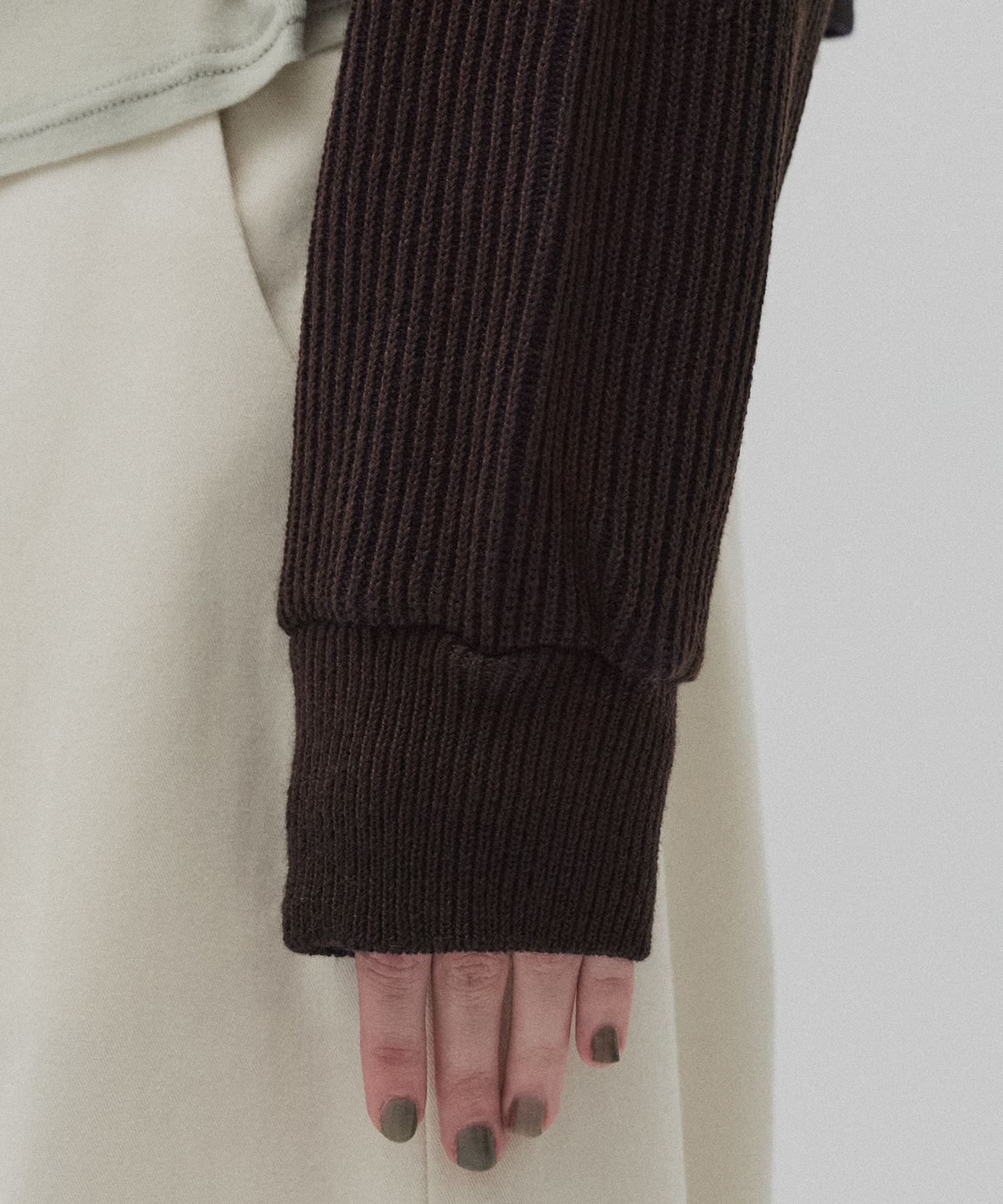 ダブルリブリバードライバーズニット