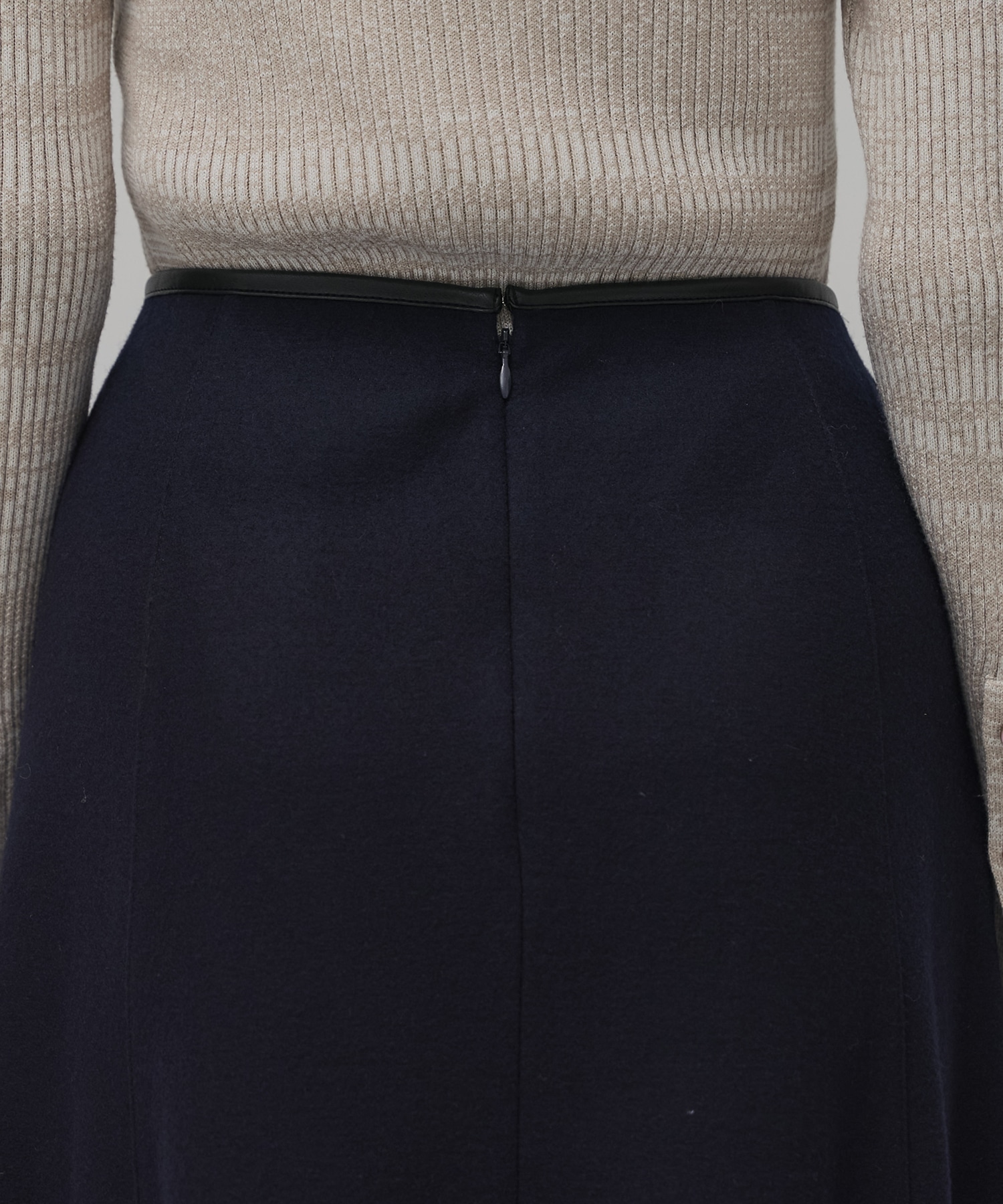 ウールジャージフレアスカート