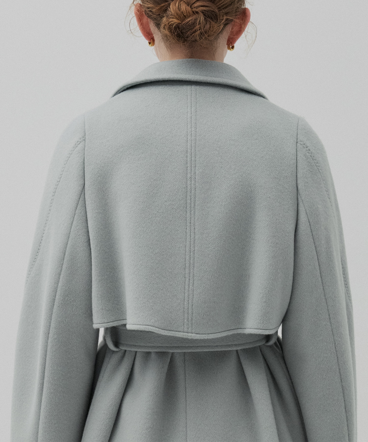 SUPER140アシメオーバーヨークコート