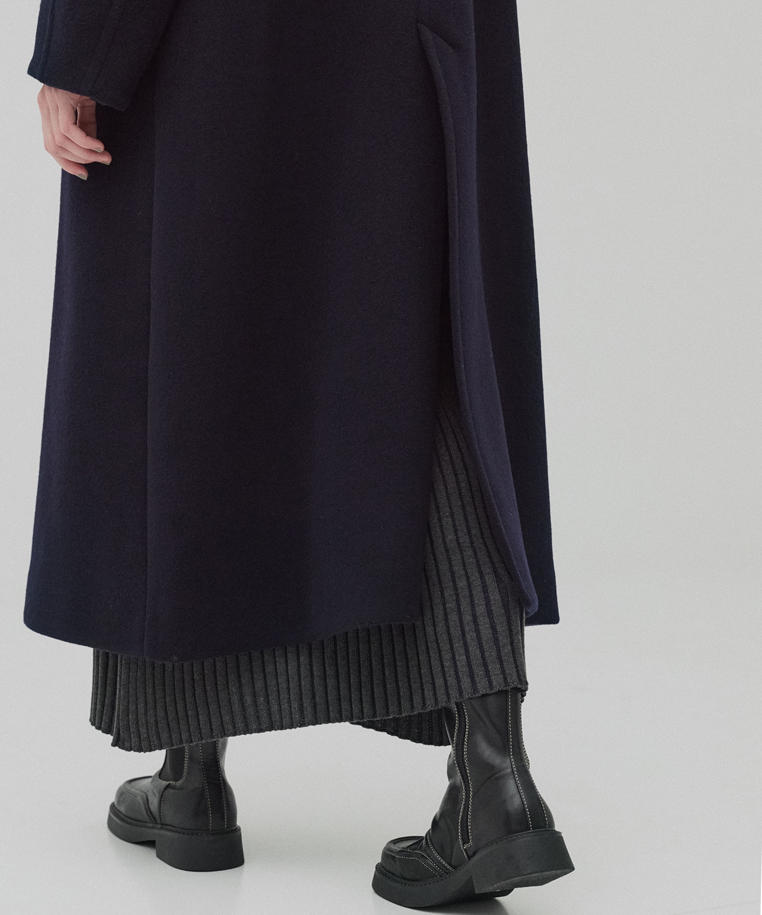 SUPER140スタンドカラーコート