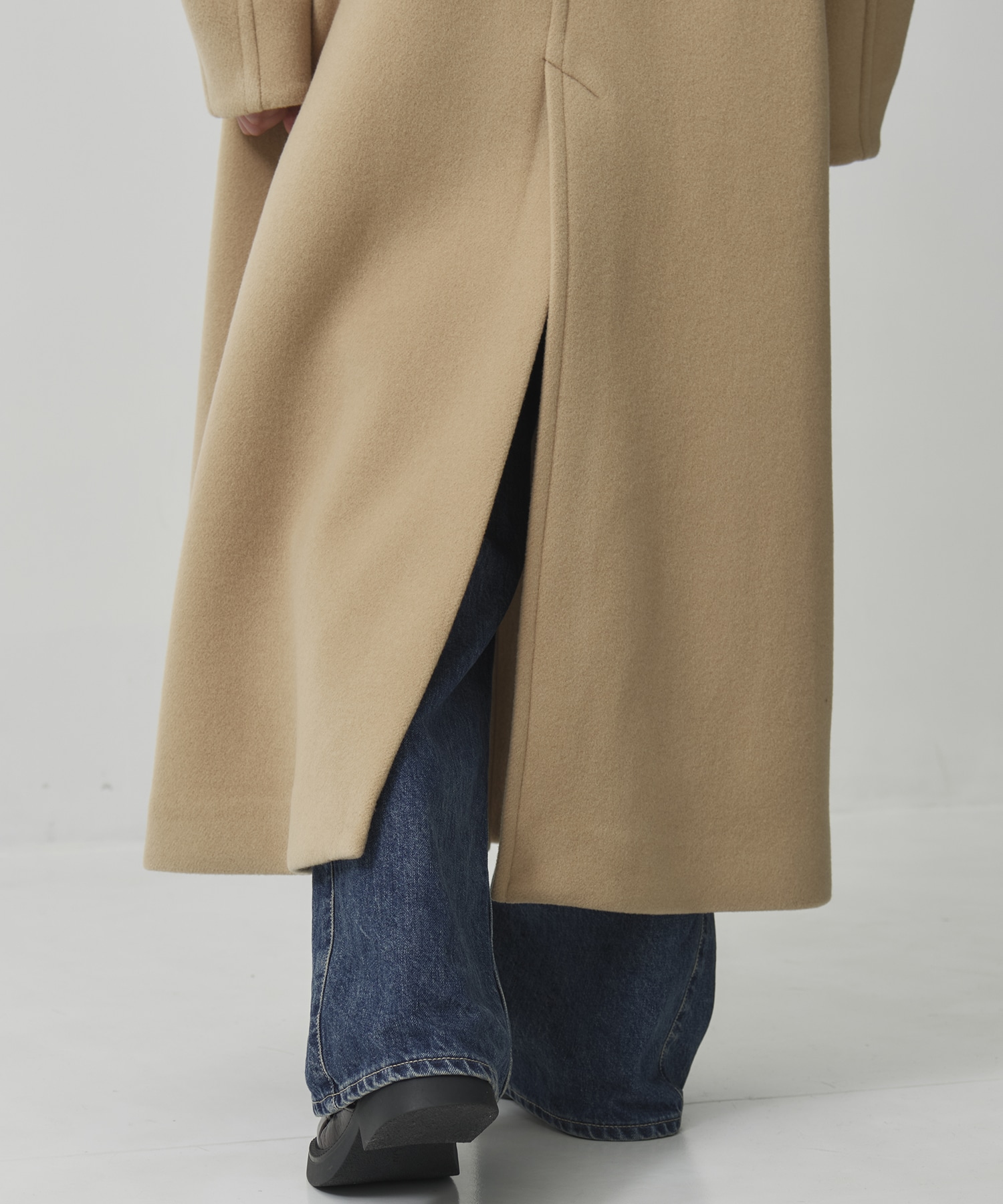 SUPER140スタンドカラーコート