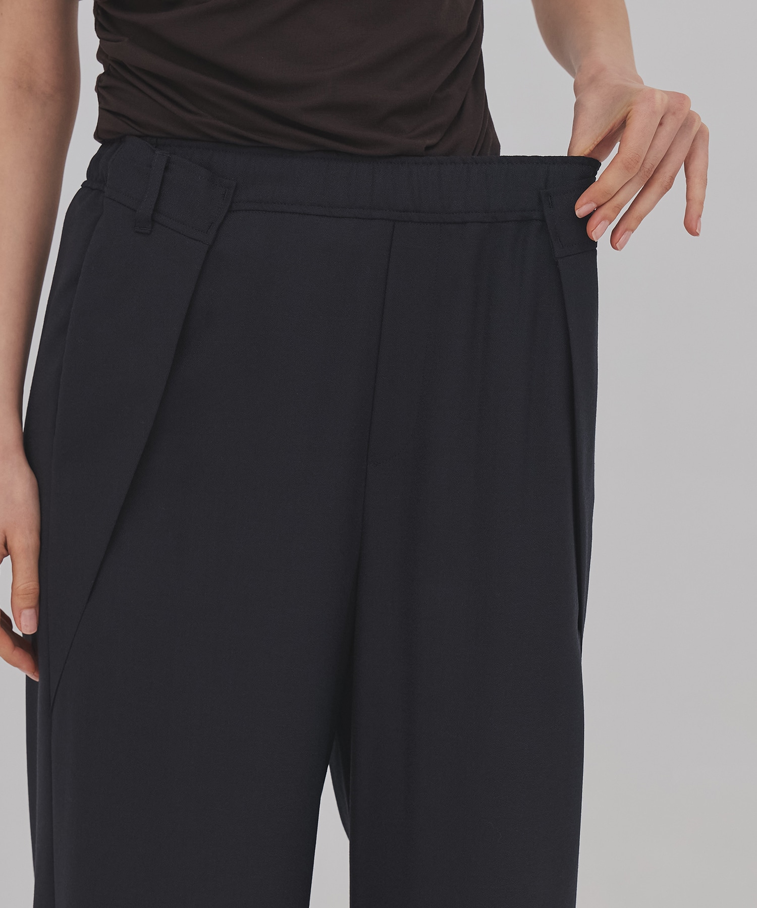 ウールジョーゼットパンツ