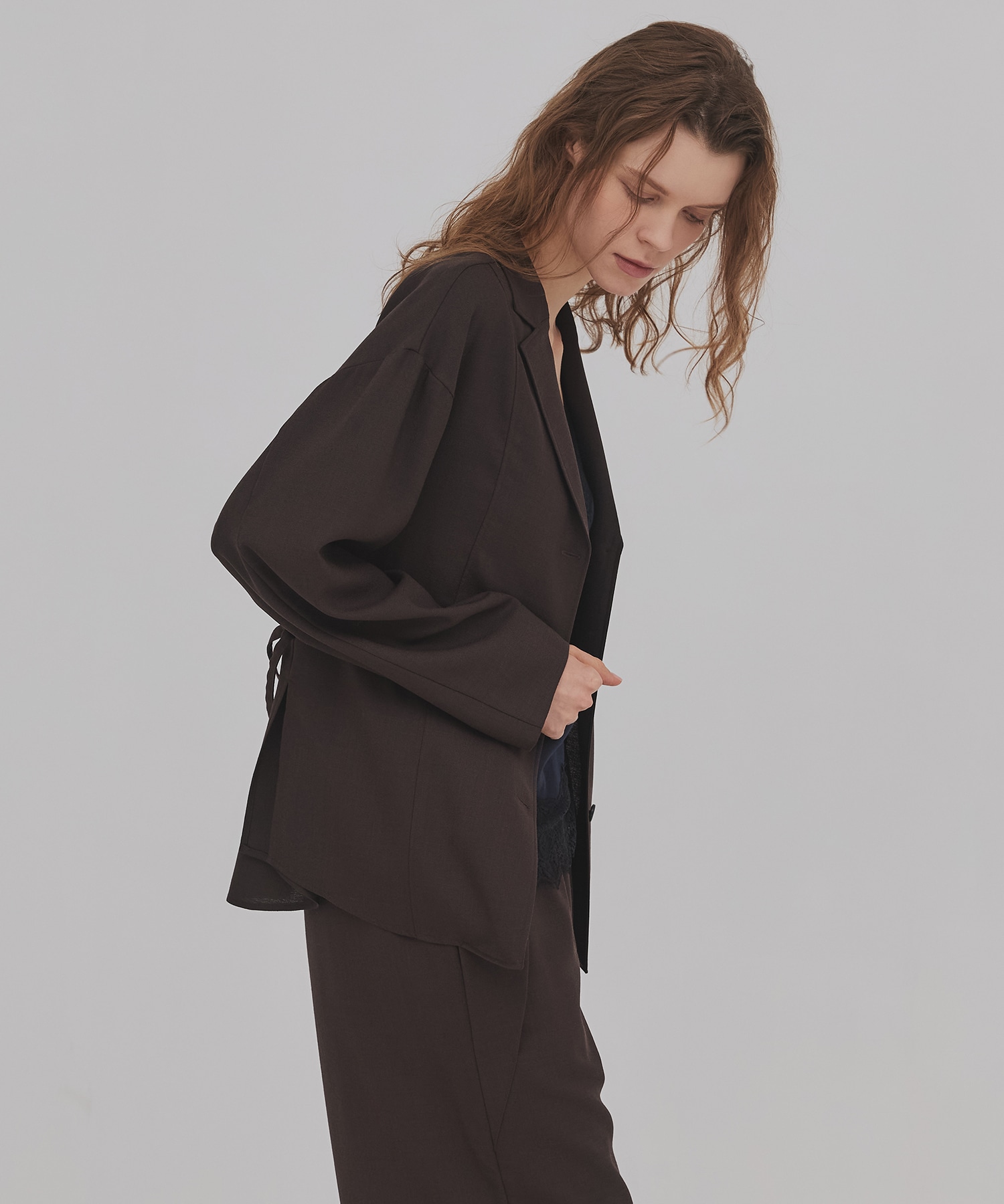 ウールジョーゼットジャケット